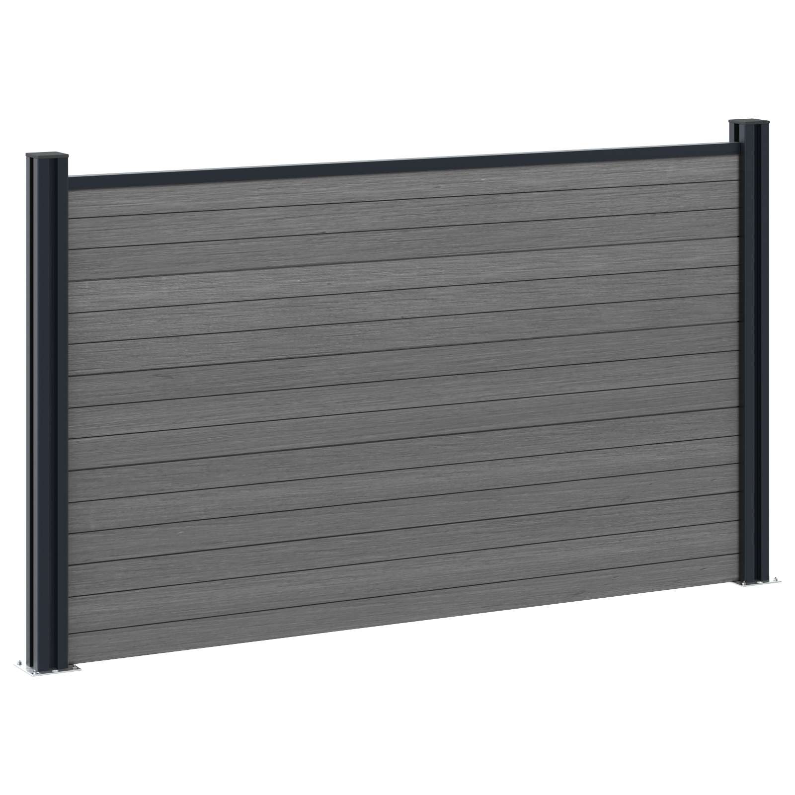 Hekpaneel WPC en Aluminium Grijs is nu te koop bij PeponiXL, paradijselijk wonen!