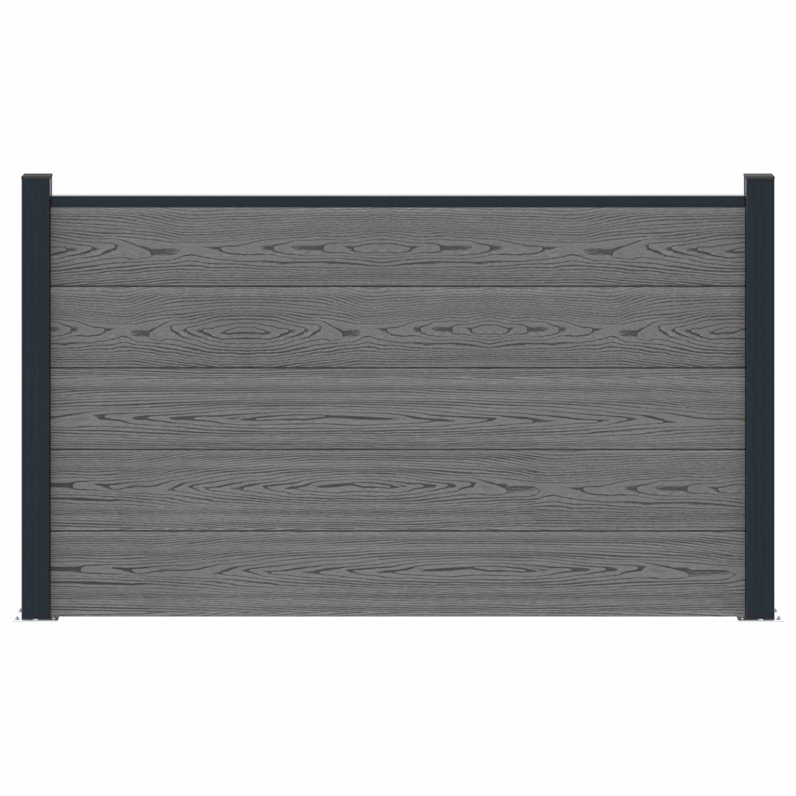 Hekpaneel WPC en Aluminium Grijs is nu te koop bij PeponiXL, paradijselijk wonen!