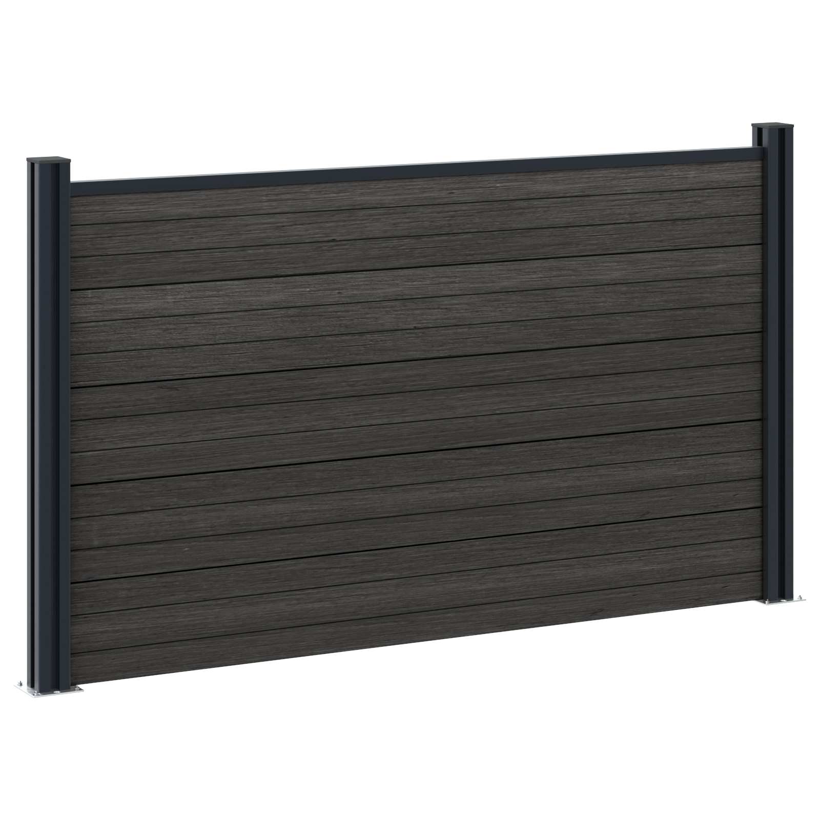 Hekpaneel WPC en Aluminium Zwart is nu te koop bij PeponiXL, paradijselijk wonen!
