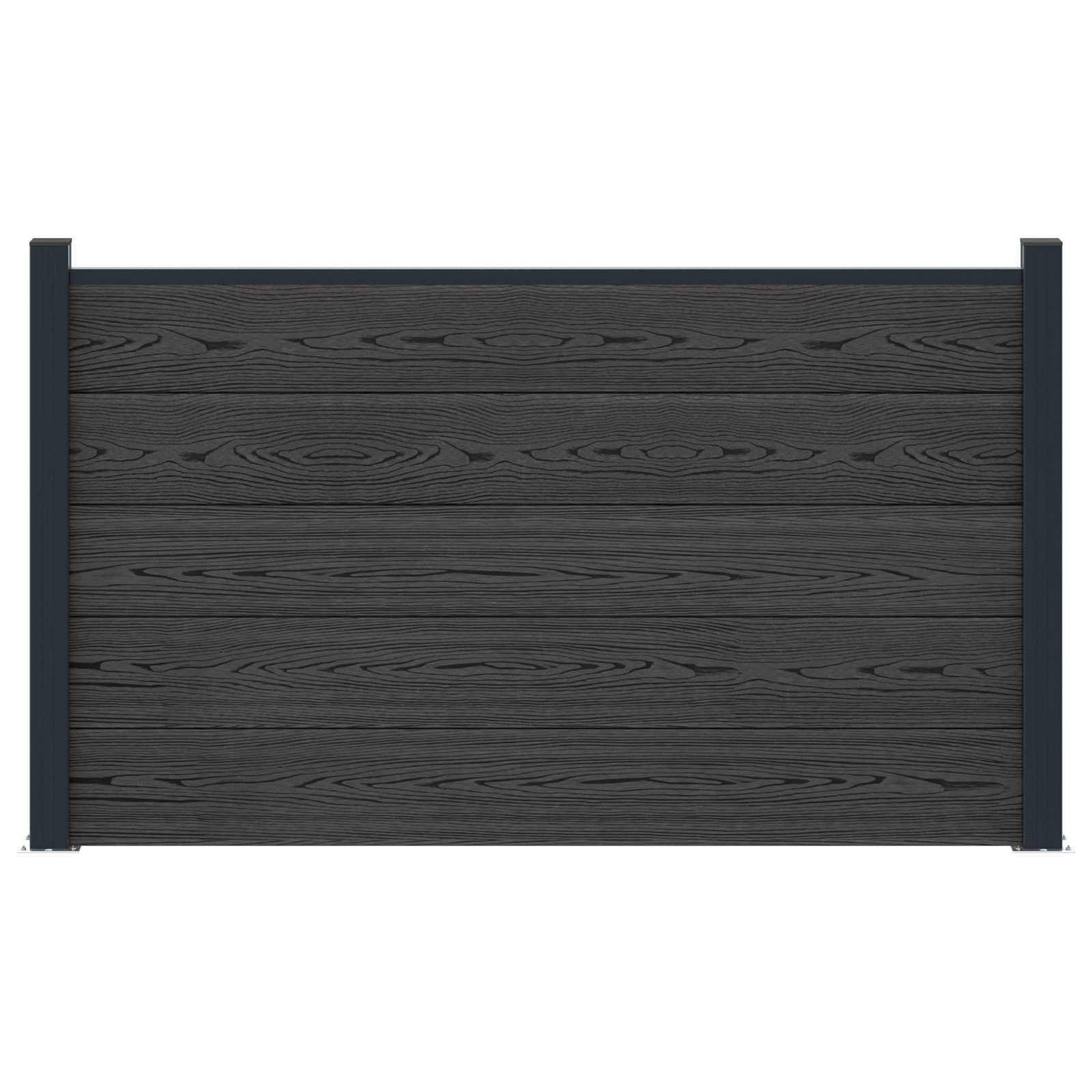 Hekpaneel WPC en Aluminium Zwart is nu te koop bij PeponiXL, paradijselijk wonen!