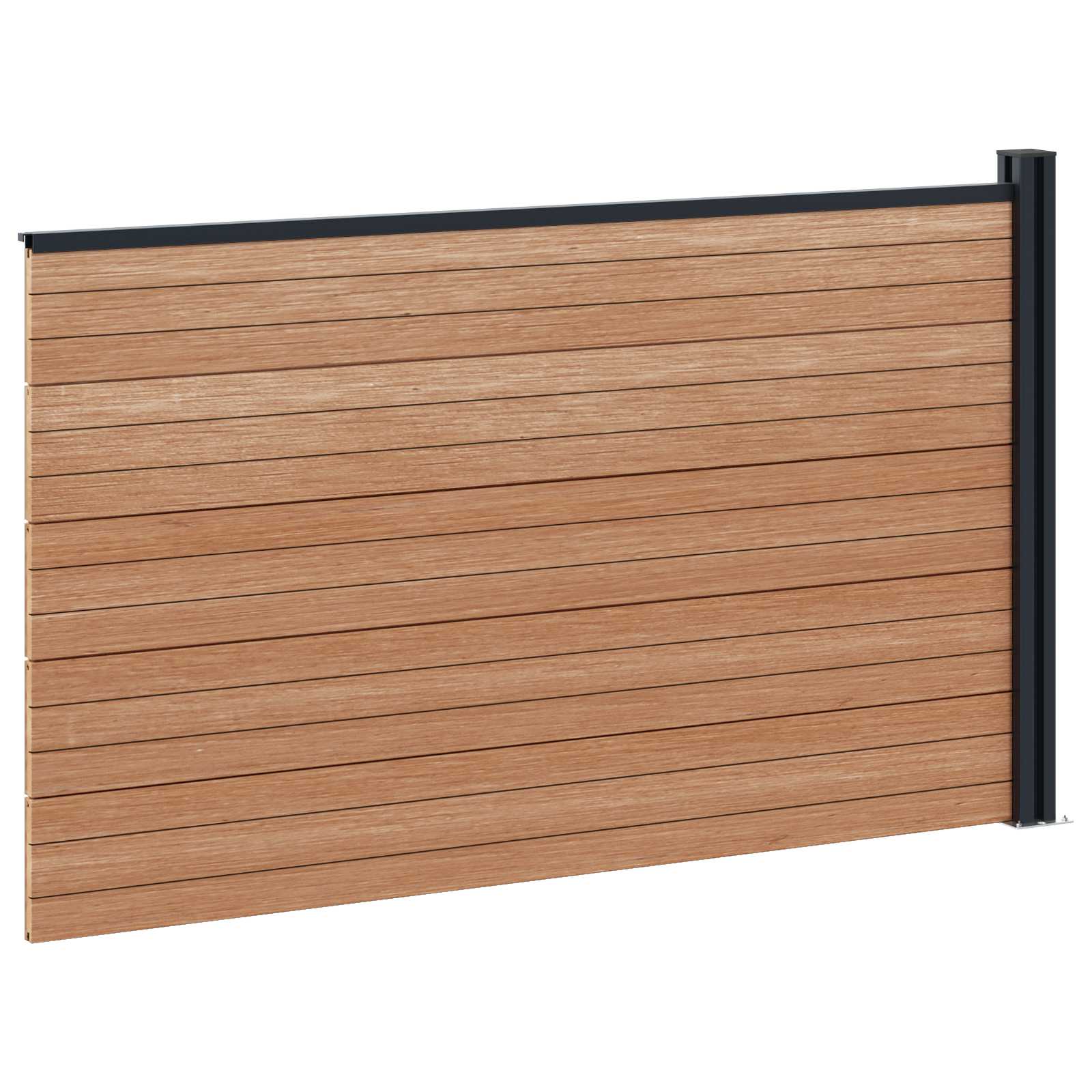 Hekpaneel WPC en Aluminium Bruin is nu te koop bij PeponiXL, paradijselijk wonen!