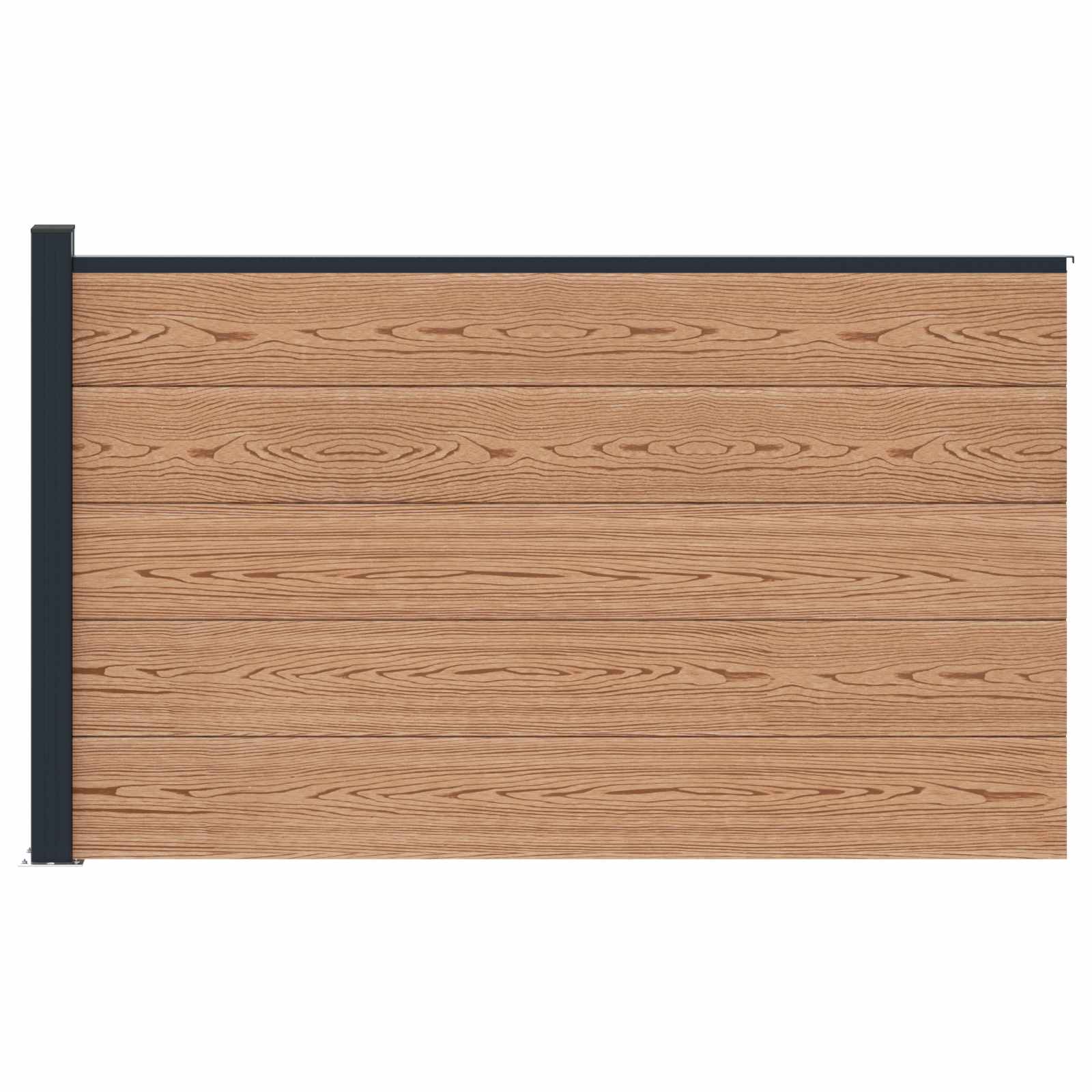Hekpaneel WPC en Aluminium Bruin is nu te koop bij PeponiXL, paradijselijk wonen!