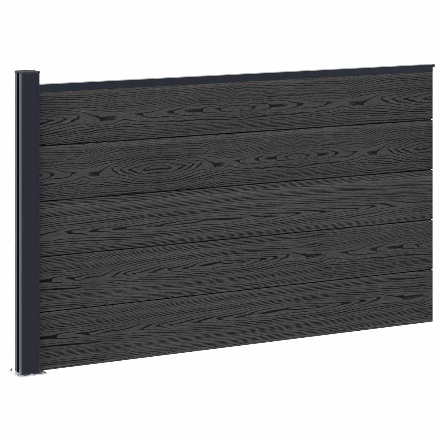 Hekpaneel WPC en Aluminium Zwart is nu te koop bij PeponiXL, paradijselijk wonen!