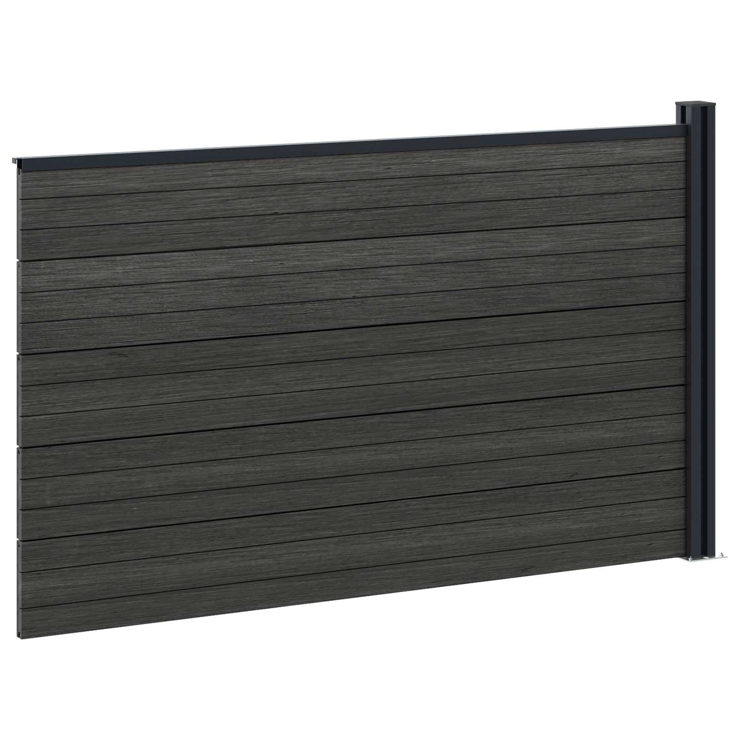 Hekpaneel WPC en Aluminium Zwart is nu te koop bij PeponiXL, paradijselijk wonen!