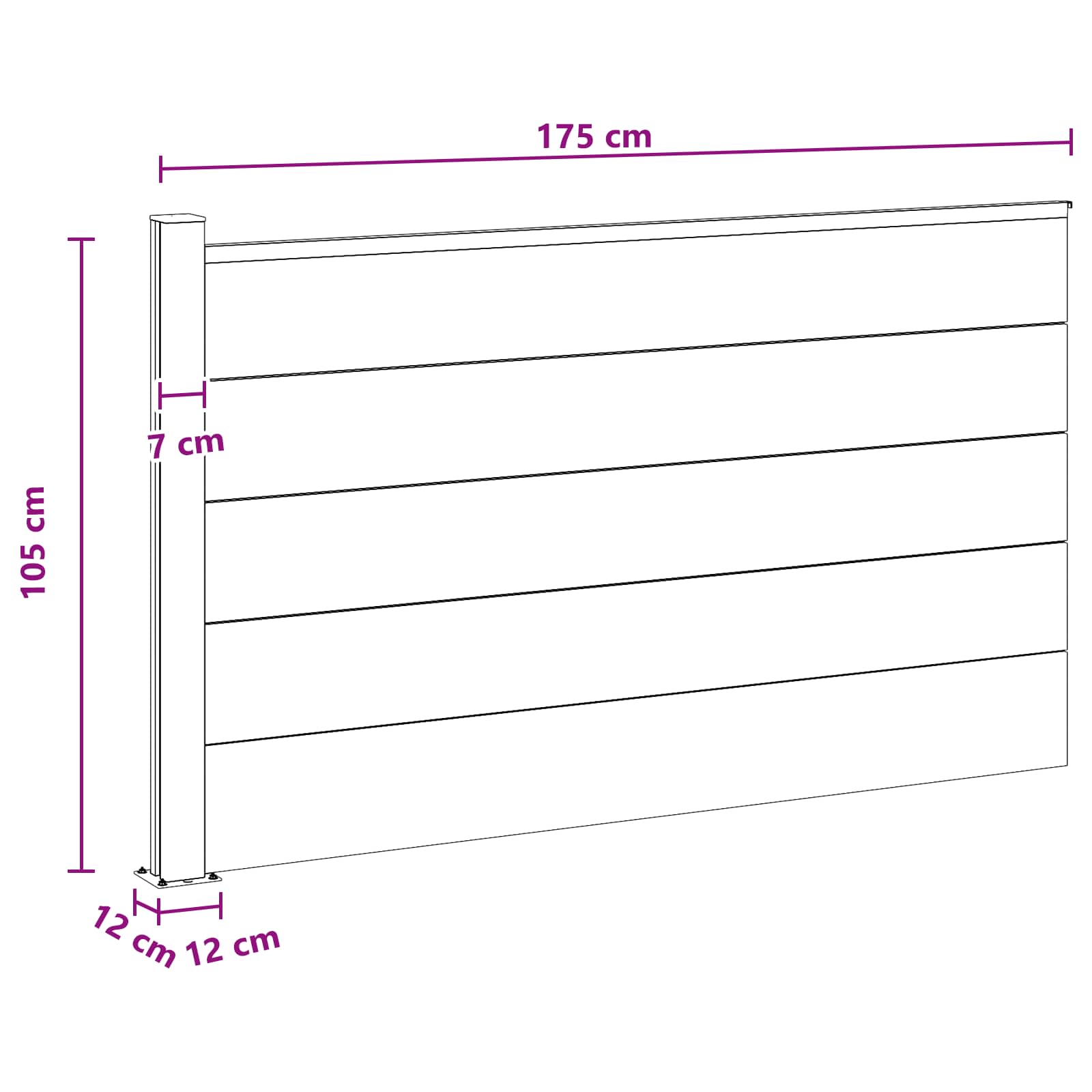 Hekpaneel WPC en Aluminium Zwart is nu te koop bij PeponiXL, paradijselijk wonen!