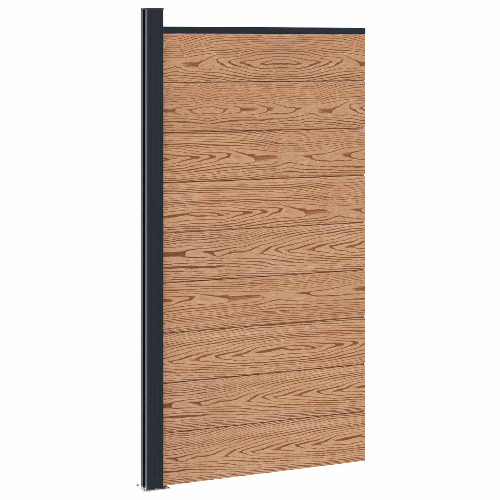 Hekpaneel WPC en Aluminium Bruin is nu te koop bij PeponiXL, paradijselijk wonen!