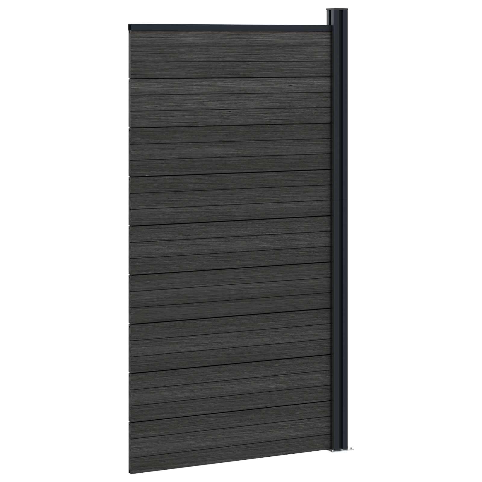 Hekpaneel WPC en Aluminium Zwart is nu te koop bij PeponiXL, paradijselijk wonen!