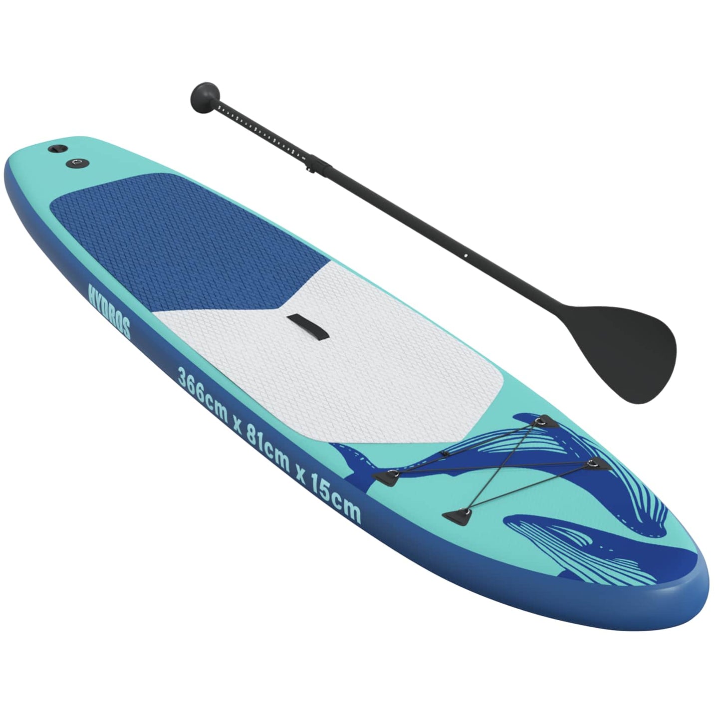Opblaasbaar Stand Up Paddle Board HYDROS 366 x 81 x 15 cm voor is nu te koop bij PeponiXL, paradijselijk wonen!