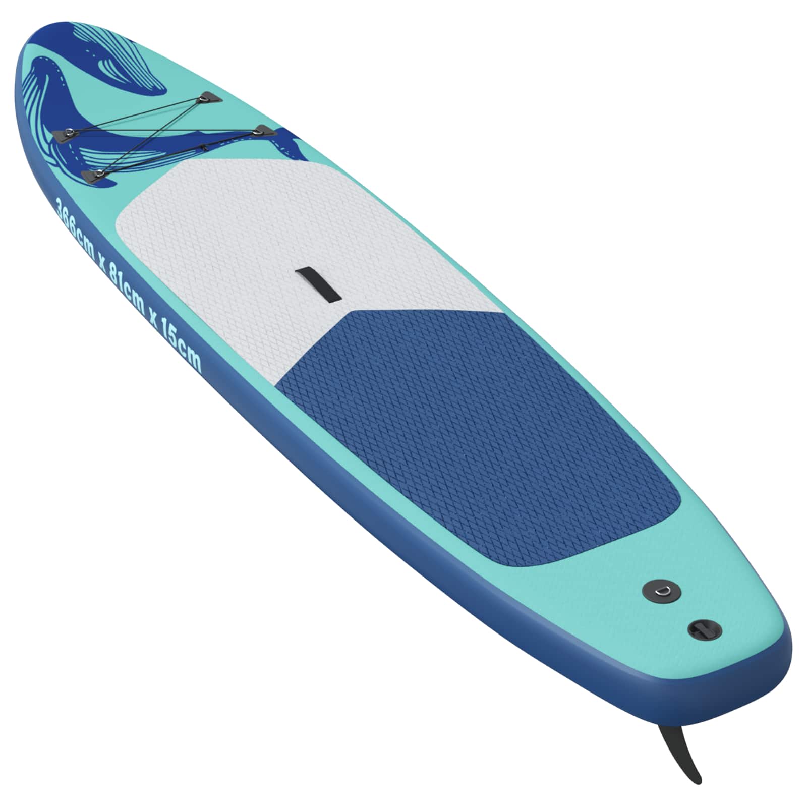 Opblaasbaar Stand Up Paddle Board HYDROS 366 x 81 x 15 cm voor is nu te koop bij PeponiXL, paradijselijk wonen!