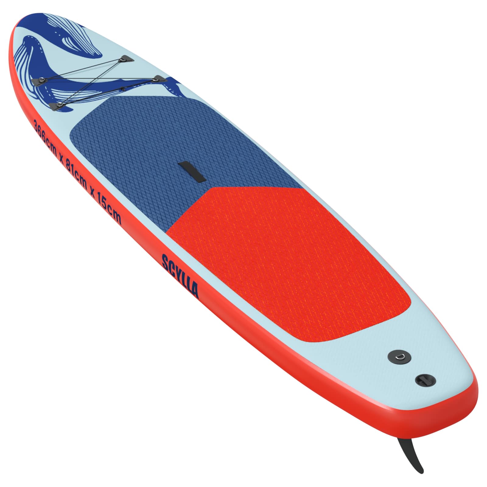 Opblaasbaar Stand Up Paddle Board SCYLLA 366 x 81 x 15 cm Blauw is nu te koop bij PeponiXL, paradijselijk wonen!