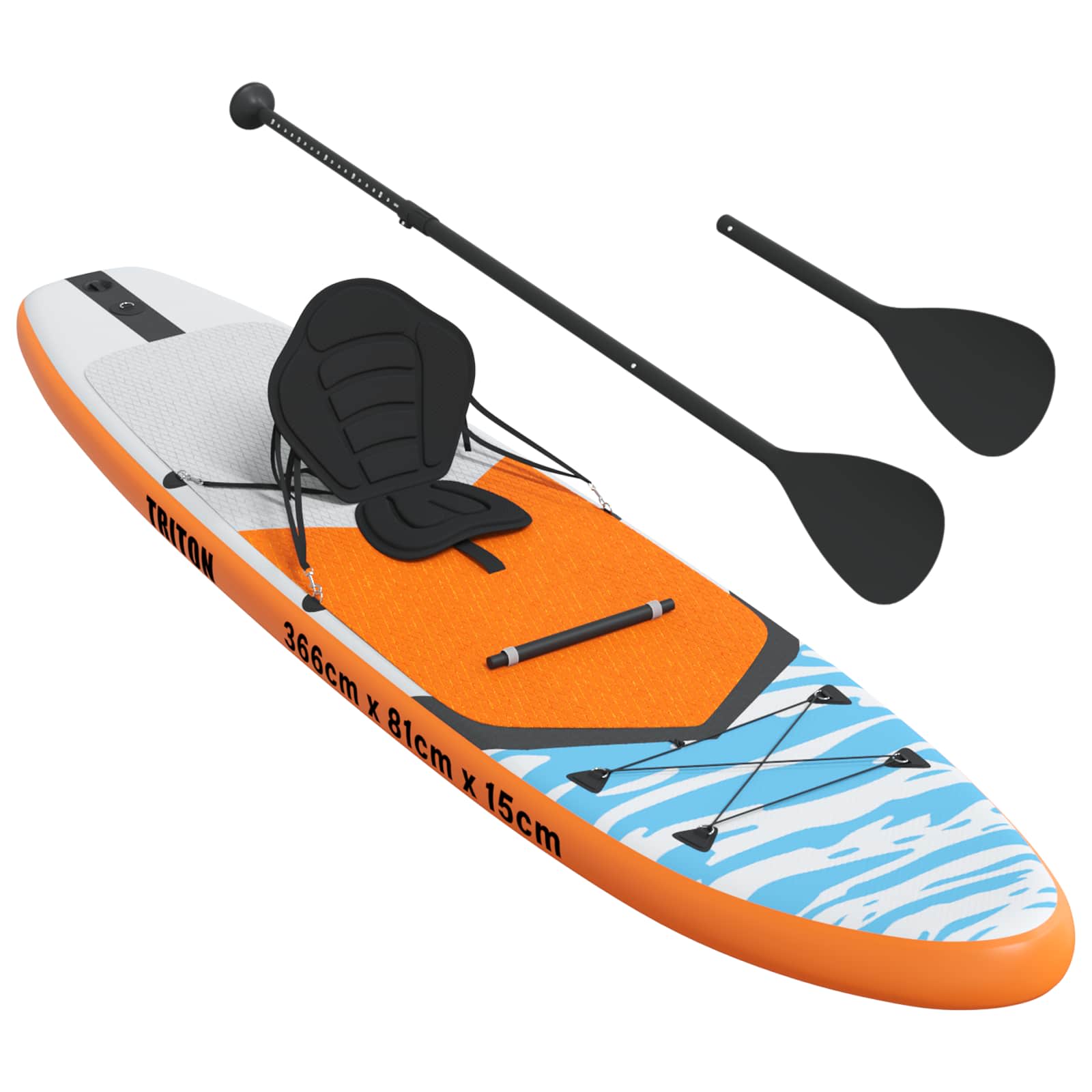 SUP Board met zitplaats 2-in-1 TRITON 366 x 81 x 15 cm Blauw is nu te koop bij PeponiXL, paradijselijk wonen!