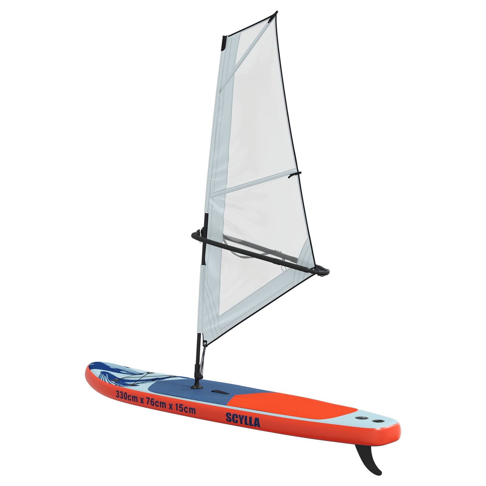 Opblaasbaar SUP Board met Zeil SCYLLA 330 x 76 x 15 cm Blauw is nu te koop bij PeponiXL, paradijselijk wonen!