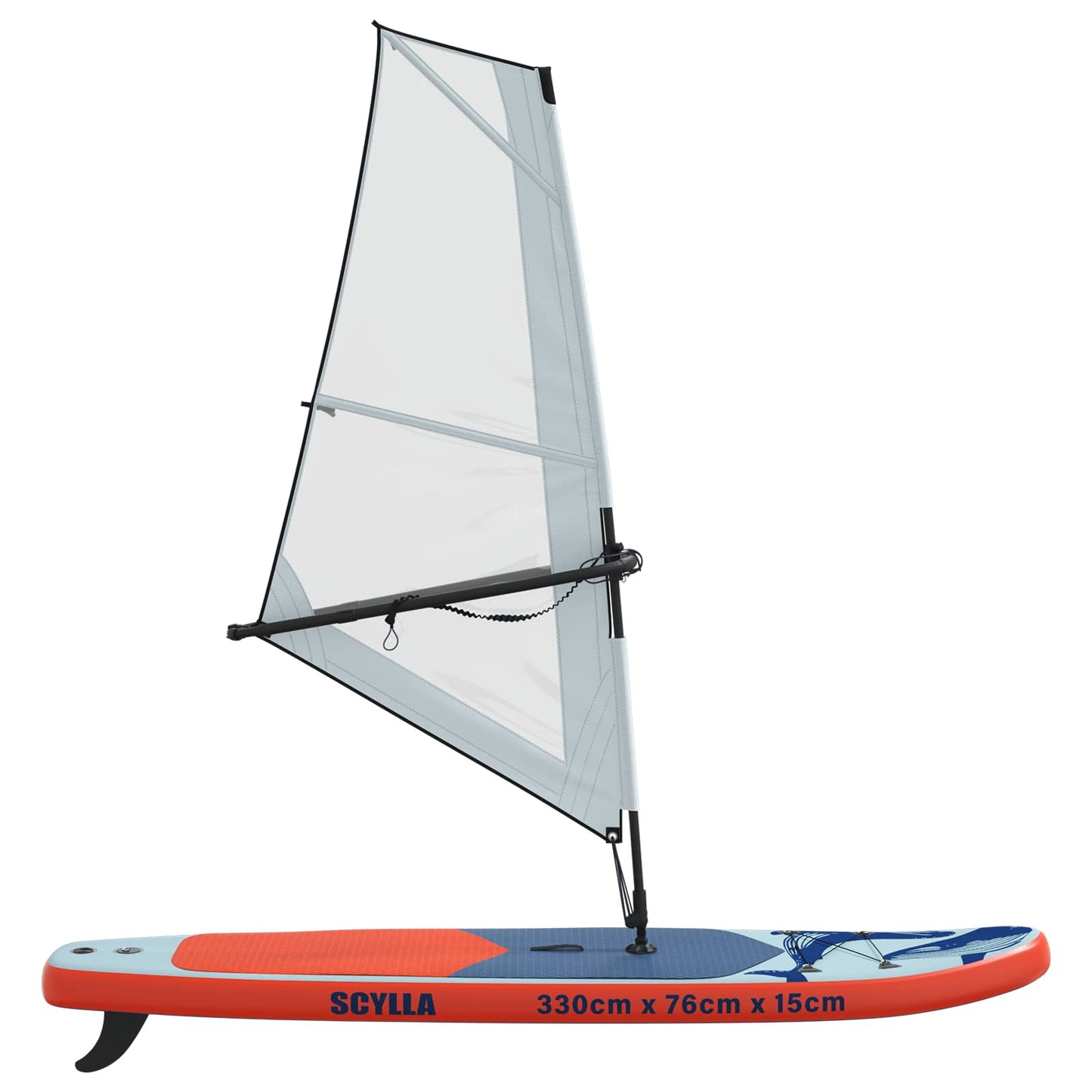 Opblaasbaar SUP Board met Zeil SCYLLA 330 x 76 x 15 cm Blauw is nu te koop bij PeponiXL, paradijselijk wonen!