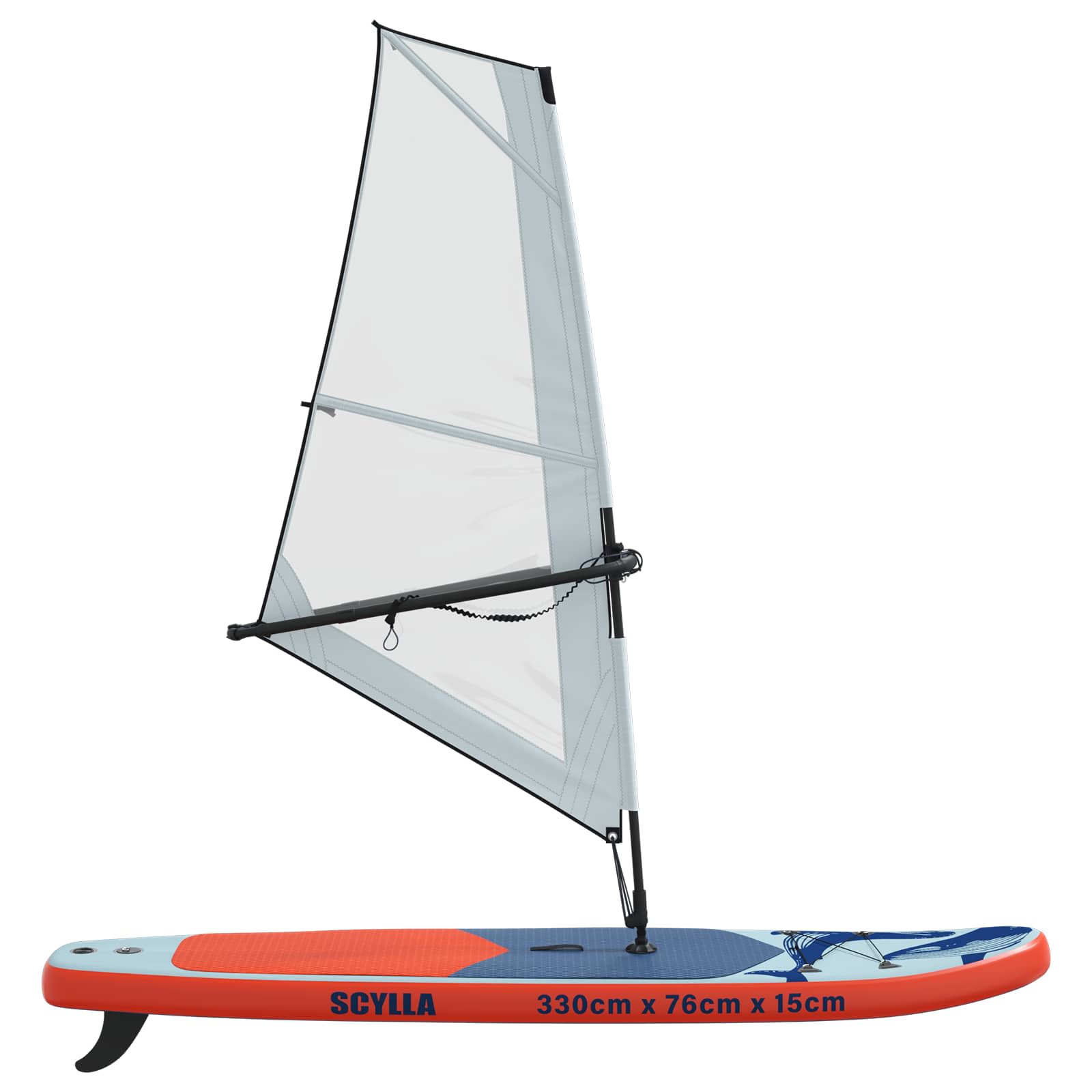 Opblaasbaar SUP Board met Zeil SCYLLA 330 x 76 x 15 cm Blauw is nu te koop bij PeponiXL, paradijselijk wonen!