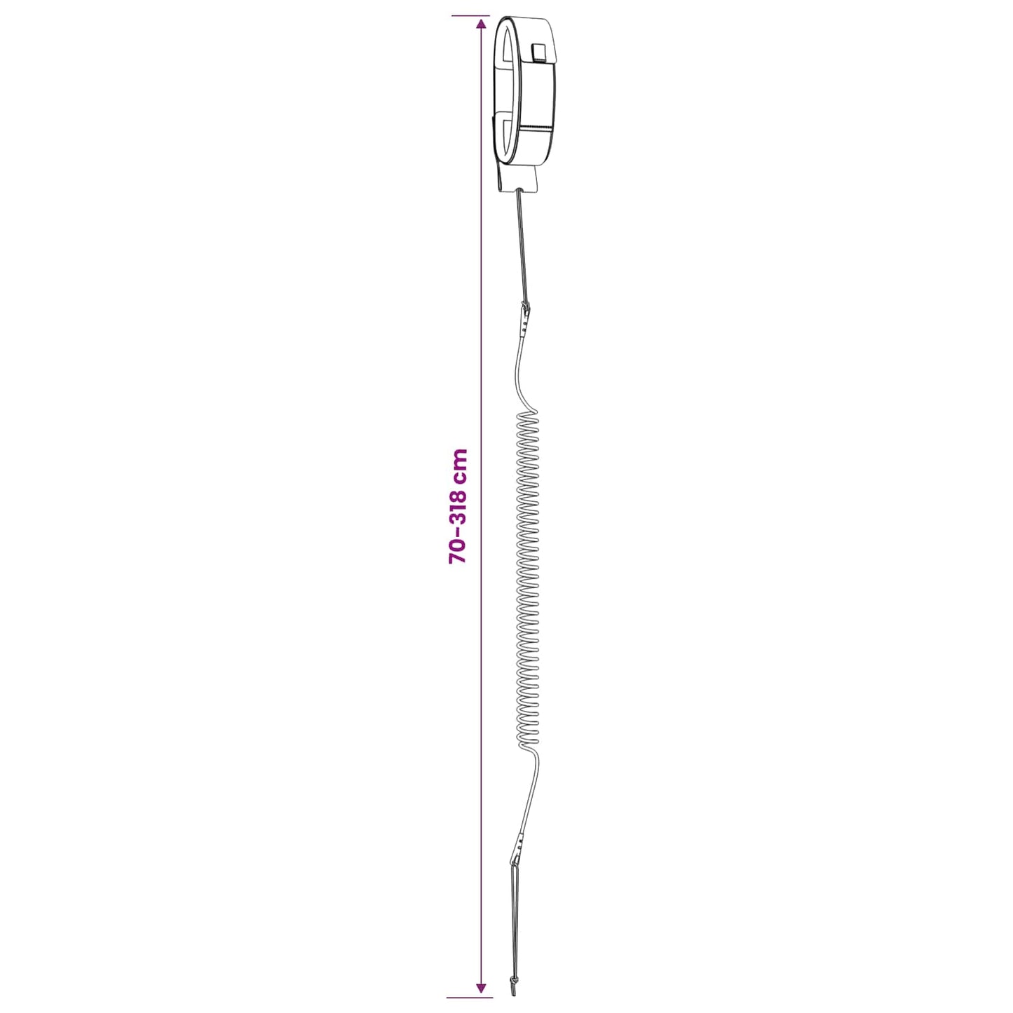 SUP Leash 318 cm is nu te koop bij PeponiXL, paradijselijk wonen!