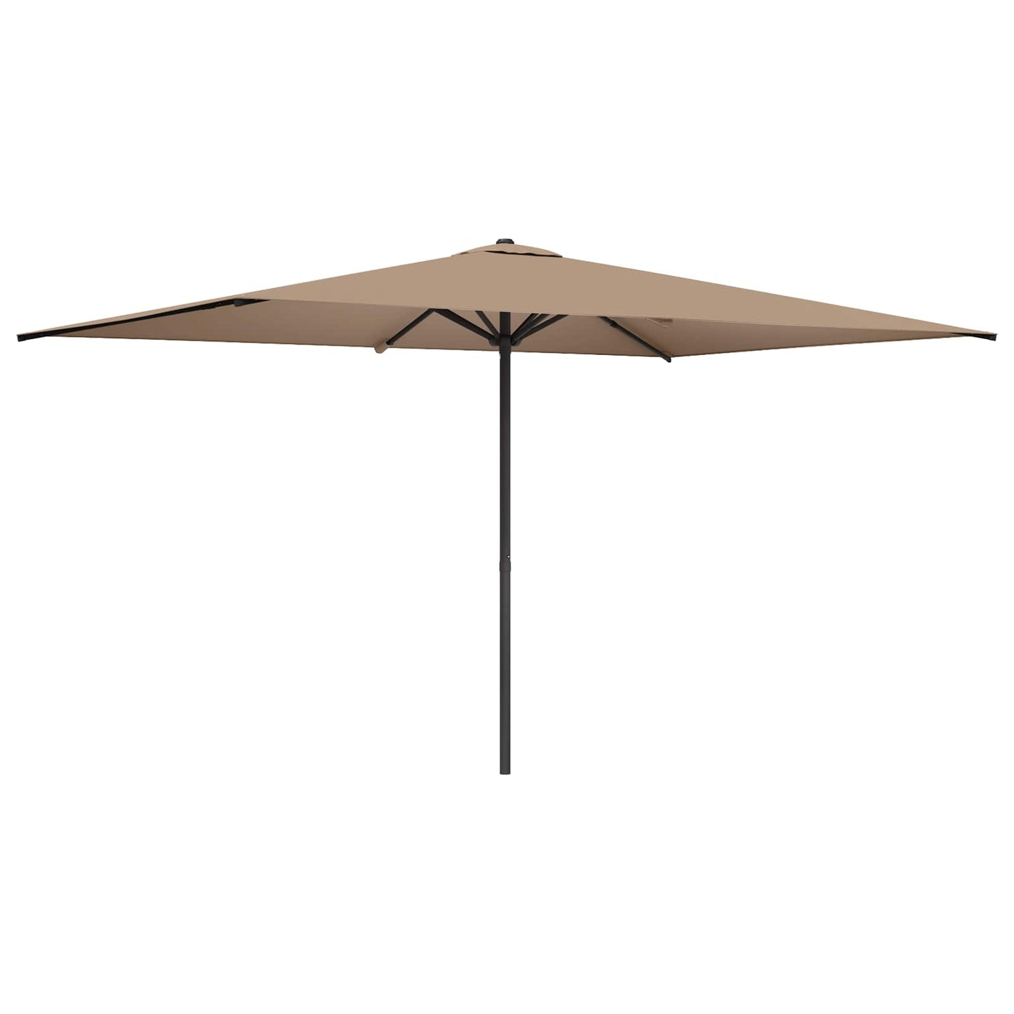 Tuinparasol 200 x 300 cm Polyester Rechthoekig Taupe is nu te koop bij PeponiXL, paradijselijk wonen!