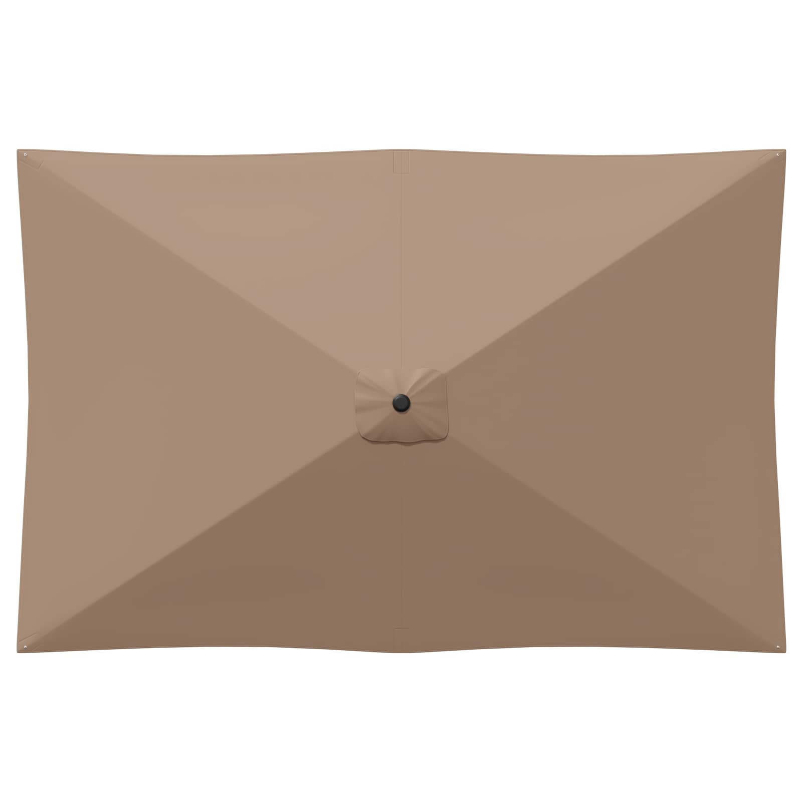 Tuinparasol 200 x 300 cm Polyester Rechthoekig Taupe is nu te koop bij PeponiXL, paradijselijk wonen!