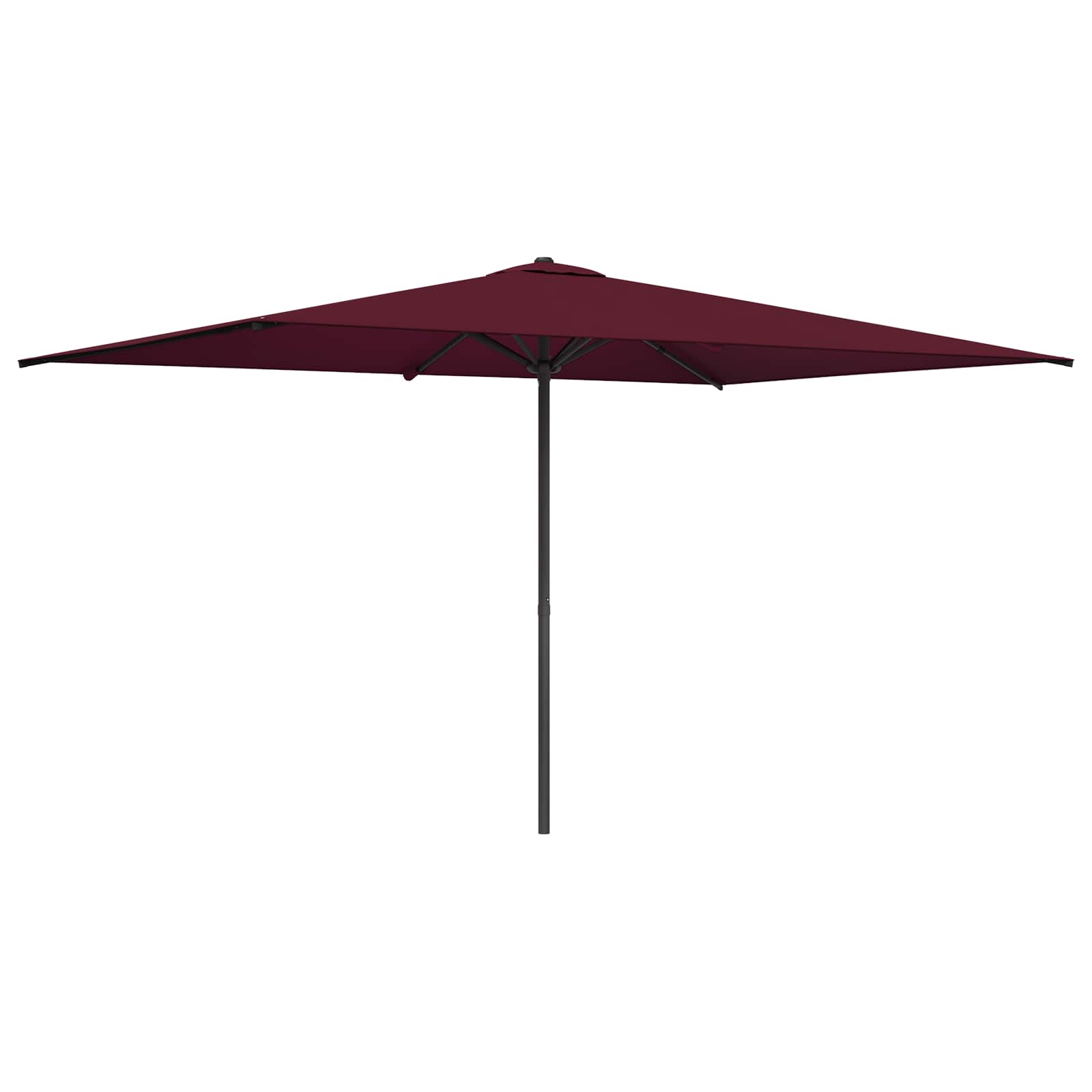 Tuinparasol 200 x 300 cm Polyester Rechthoekig Bordeaux Rood is nu te koop bij PeponiXL, paradijselijk wonen!