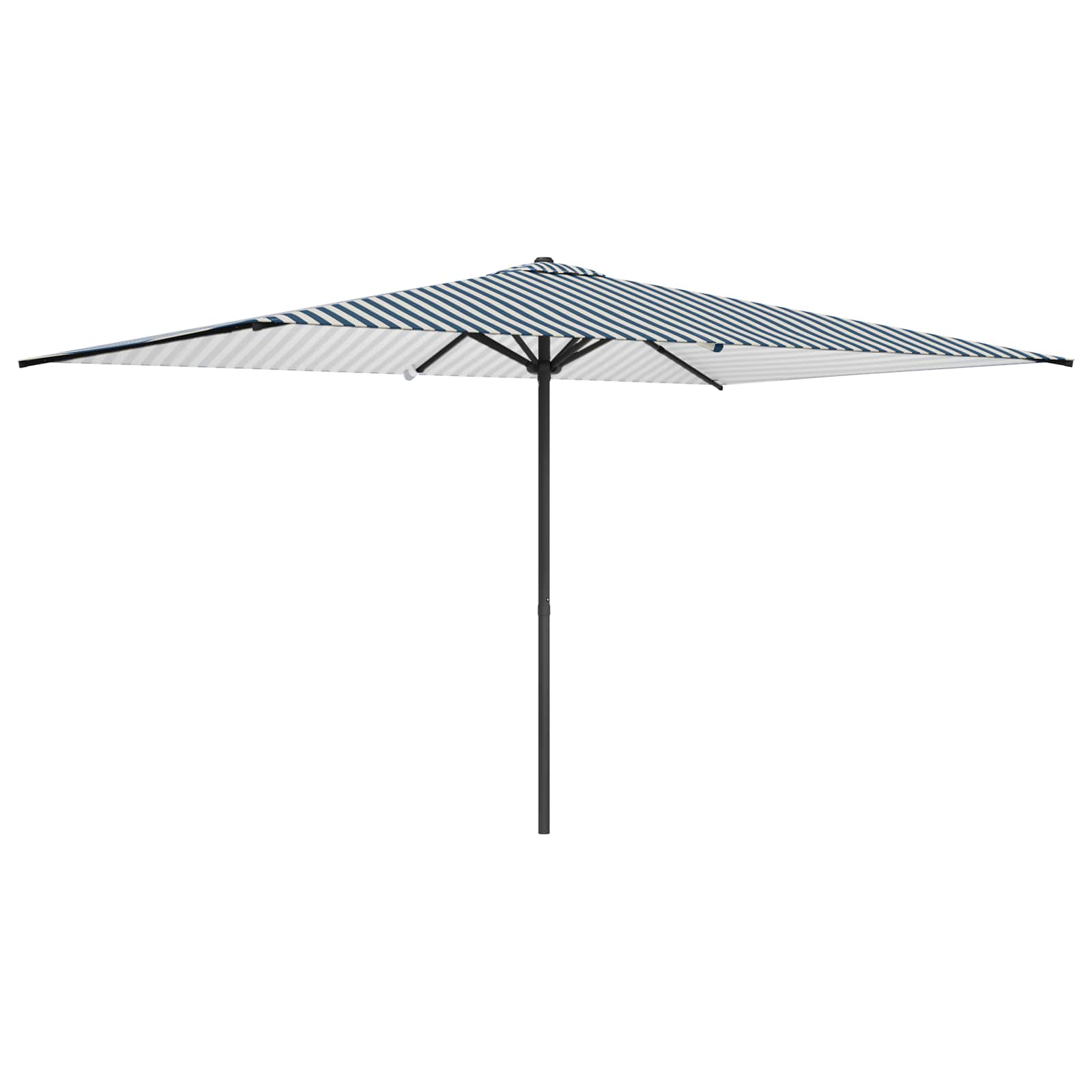 Tuinparasol 200 x 300 cm Polyester Rechthoekig Blauw en Wit is nu te koop bij PeponiXL, paradijselijk wonen!