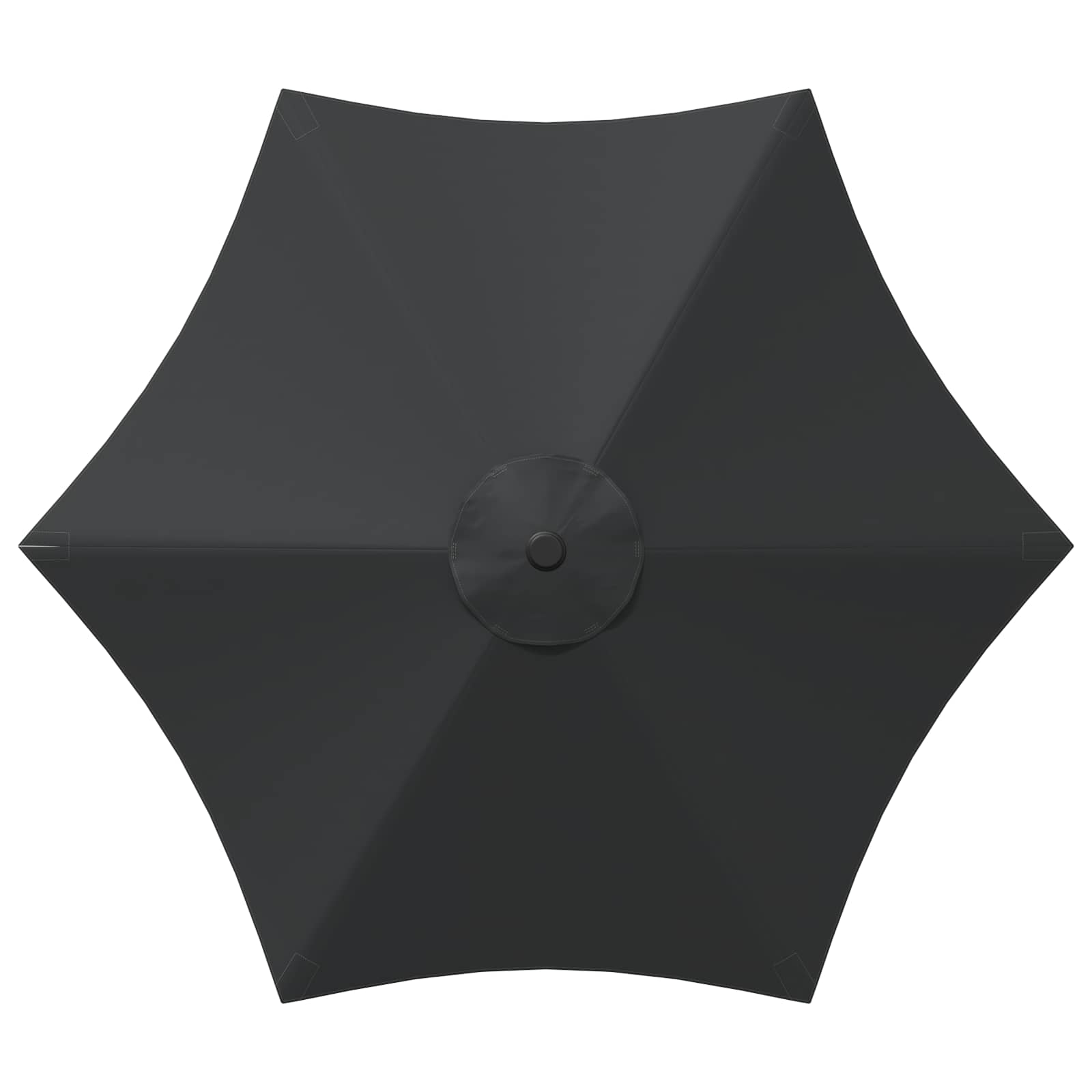 Tuinparasol 230 x 230 cm Polyester Rechthoekig Antracietkleurig is nu te koop bij PeponiXL, paradijselijk wonen!