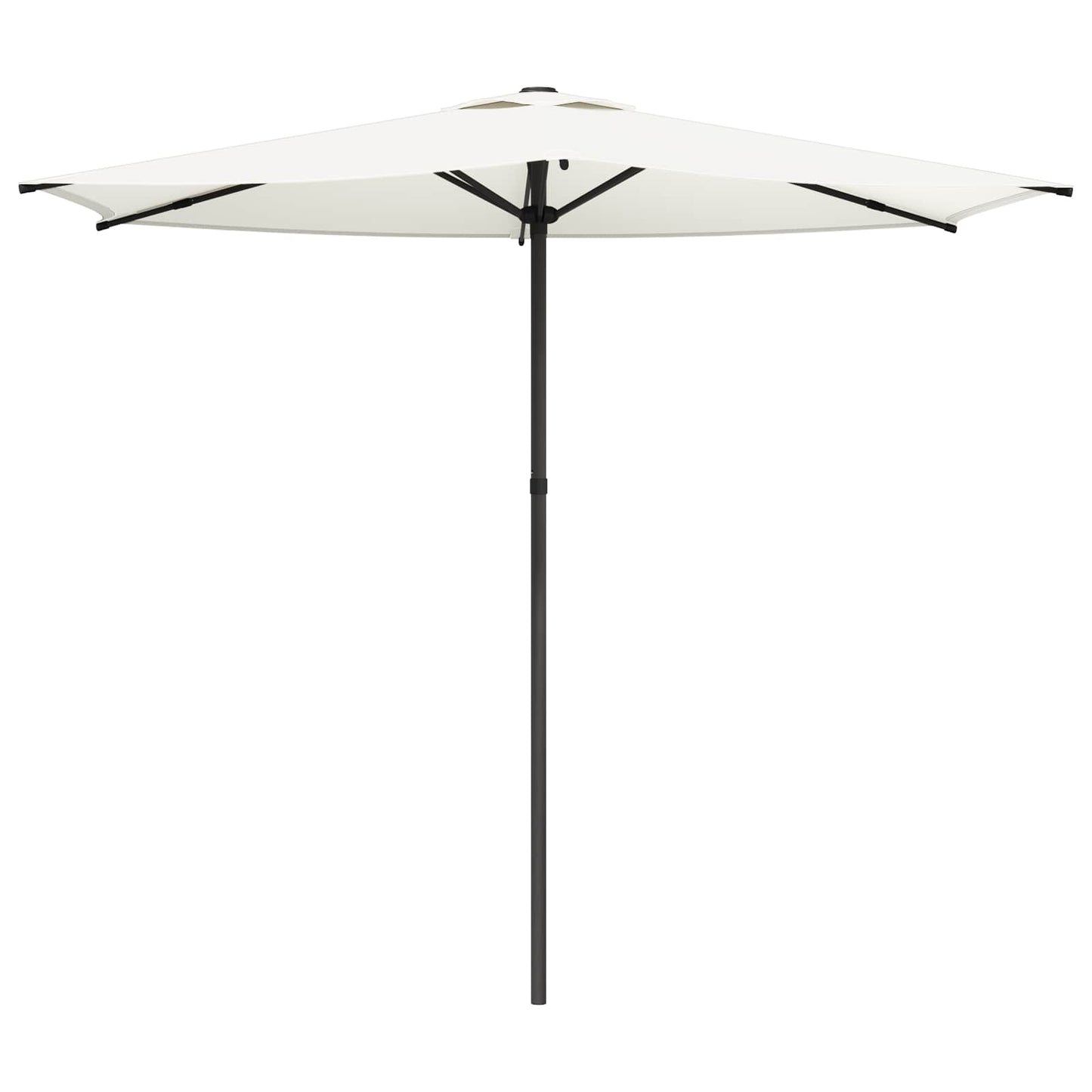 Tuinparasol 270 x 270 cm Polyester Rechthoekig Crèmekleurig is nu te koop bij PeponiXL, paradijselijk wonen!