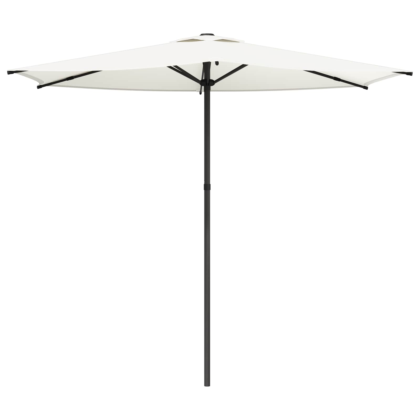 Tuinparasol 270 x 270 cm Polyester Rechthoekig Crèmekleurig is nu te koop bij PeponiXL, paradijselijk wonen!