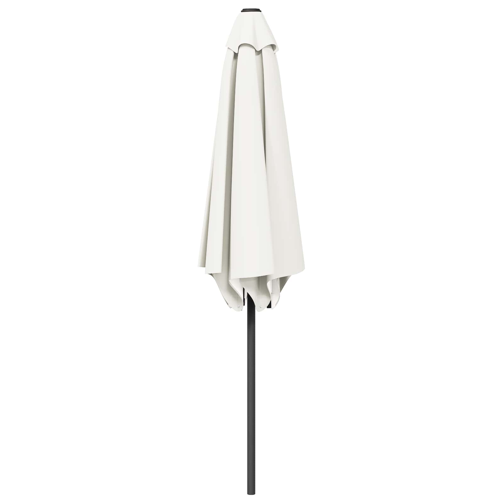 Tuinparasol 270 x 270 cm Polyester Rechthoekig Crèmekleurig is nu te koop bij PeponiXL, paradijselijk wonen!