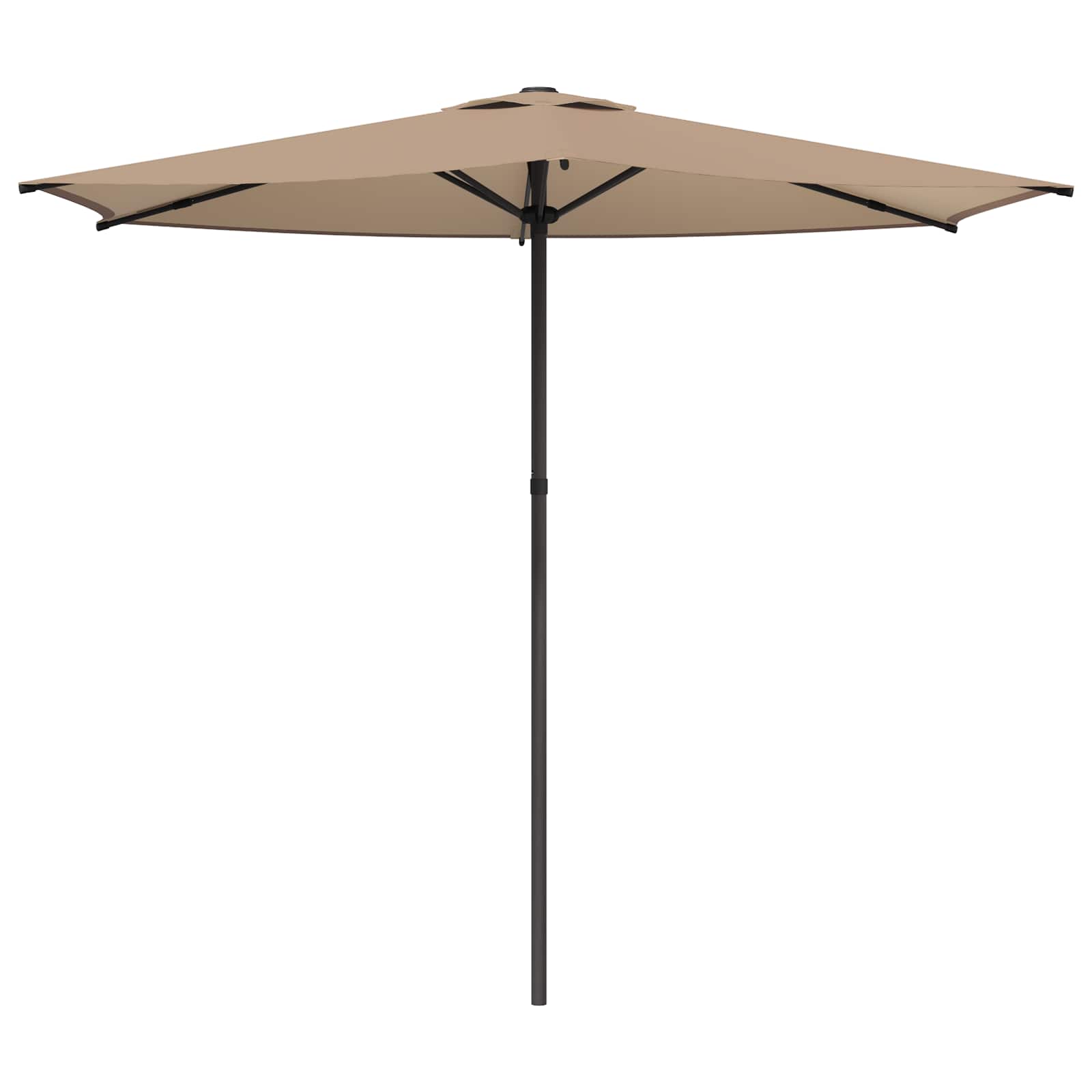 Tuinparasol 270 x 270 cm Polyester Rechthoekig Taupe is nu te koop bij PeponiXL, paradijselijk wonen!