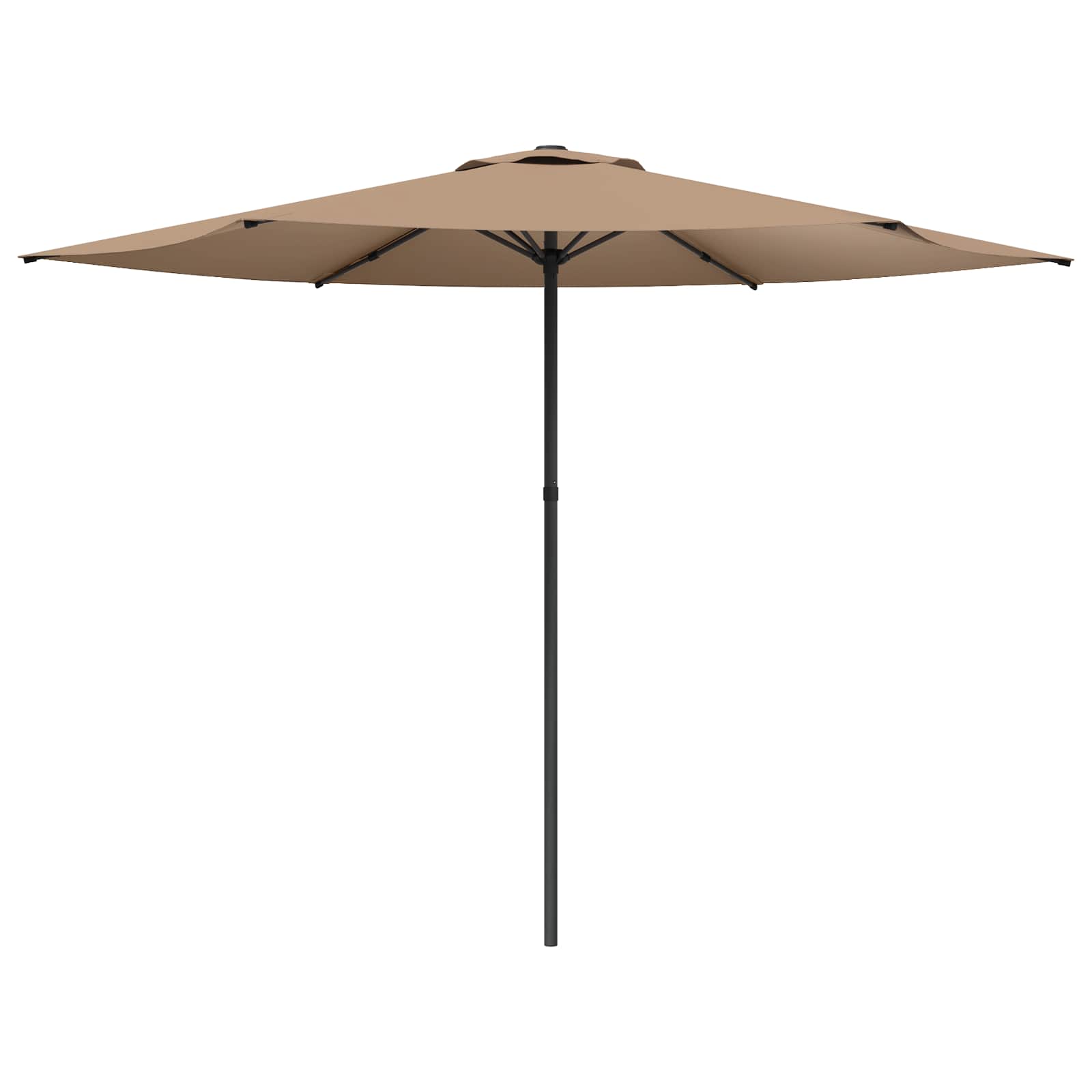 Tuinparasol 300 x 300 cm Polyester Rechthoekig Taupe is nu te koop bij PeponiXL, paradijselijk wonen!
