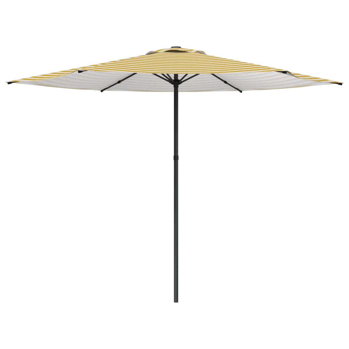 Tuinparasol 300 x 300 cm Polyester Rechthoekig Geel en Wit is nu te koop bij PeponiXL, paradijselijk wonen!