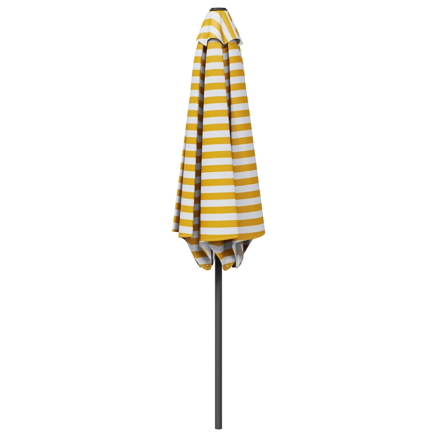 Tuinparasol 300 x 300 cm Polyester Rechthoekig Geel en Wit is nu te koop bij PeponiXL, paradijselijk wonen!