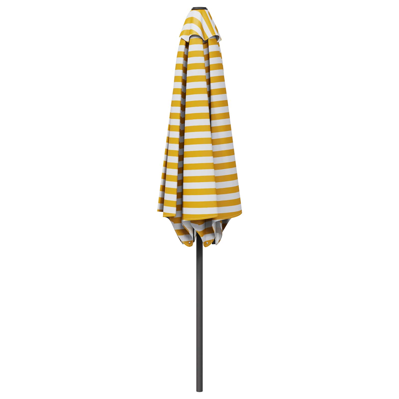 Tuinparasol 300 x 300 cm Polyester Rechthoekig Geel en Wit is nu te koop bij PeponiXL, paradijselijk wonen!