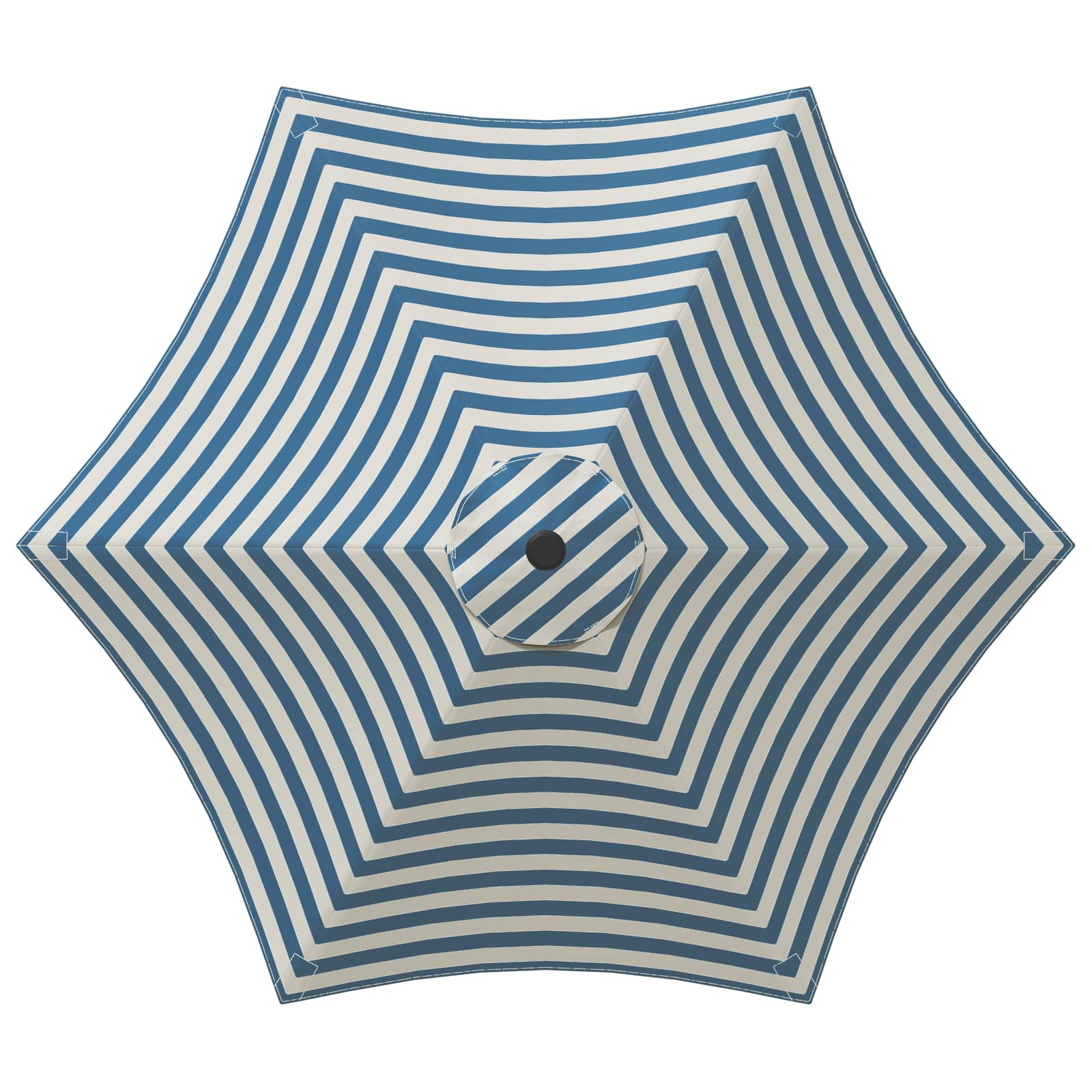 Tuinparasol 300 x 300 cm Polyester Rechthoekig Blauw en Wit is nu te koop bij PeponiXL, paradijselijk wonen!