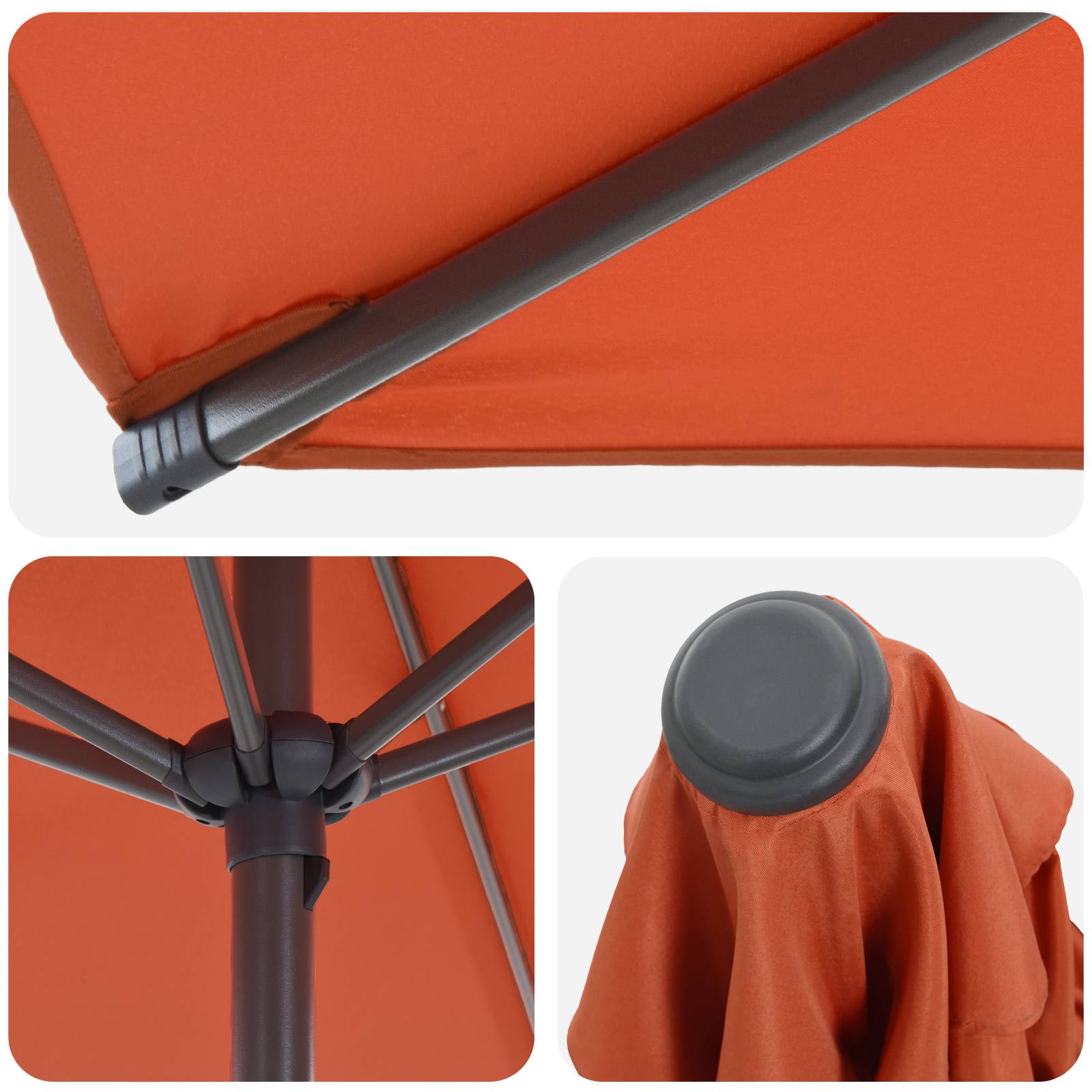 Tuinparasol met Basis 200 x 300 cm Polyester Rechthoekig is nu te koop bij PeponiXL, paradijselijk wonen!