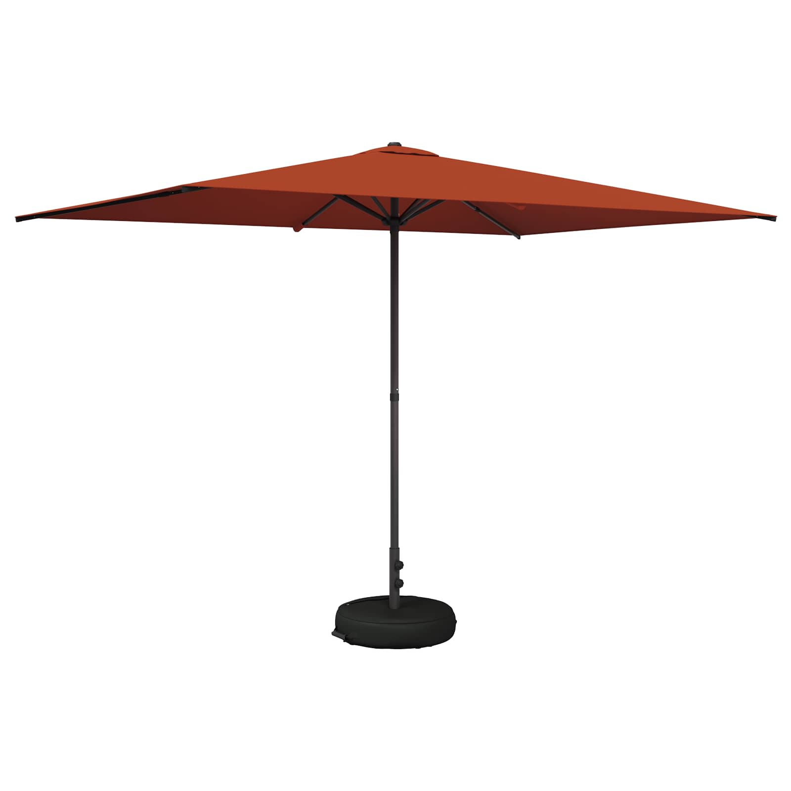 Tuinparasol met Basis 200 x 300 cm Polyester Rechthoekig is nu te koop bij PeponiXL, paradijselijk wonen!