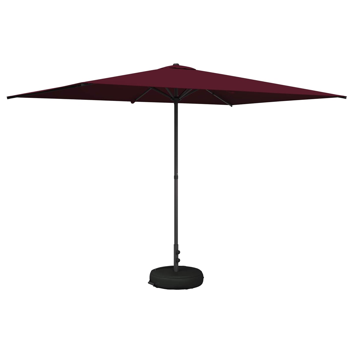Tuinparasol met Basis 200 x 300 cm Polyester Rechthoekig is nu te koop bij PeponiXL, paradijselijk wonen!