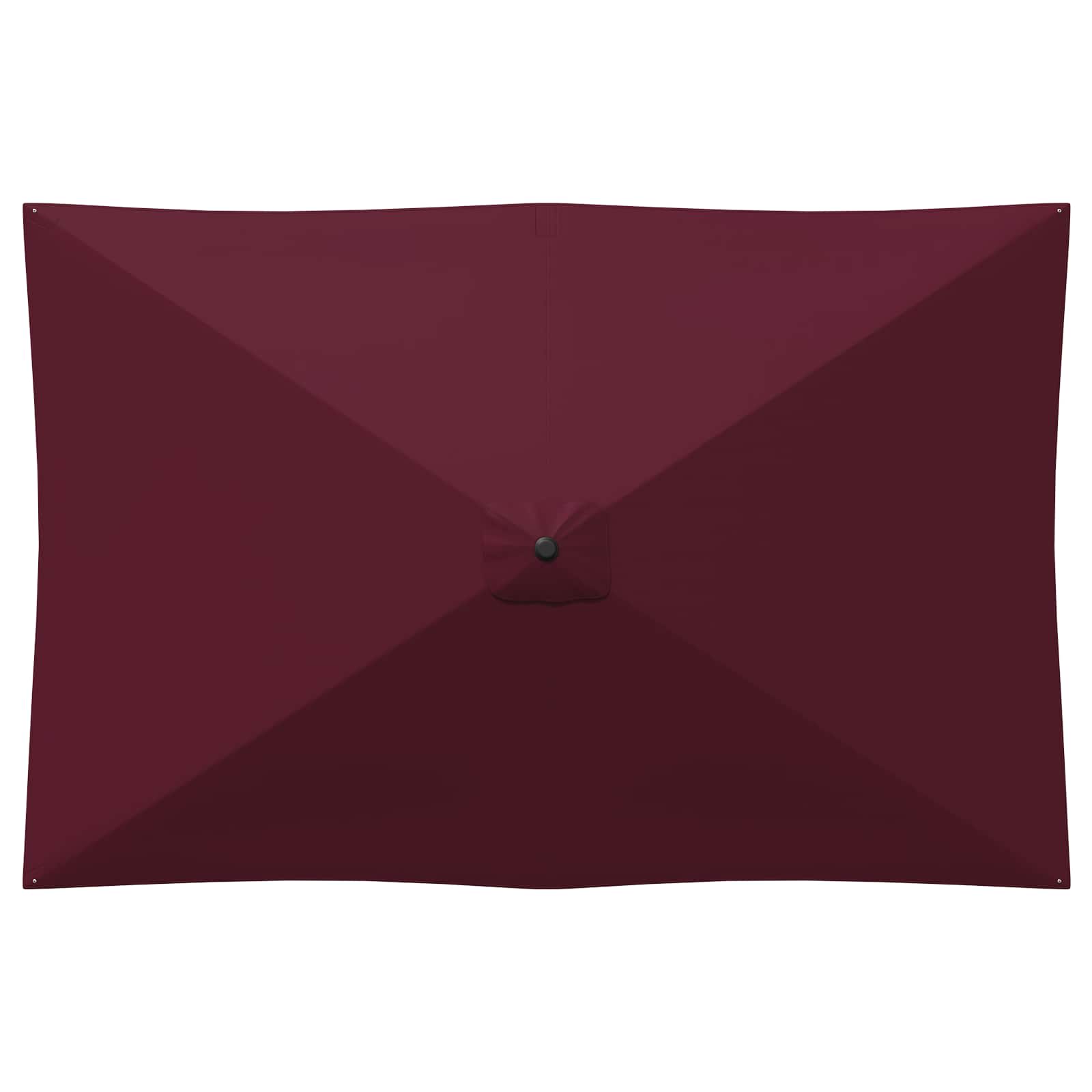 Tuinparasol met Basis 200 x 300 cm Polyester Rechthoekig is nu te koop bij PeponiXL, paradijselijk wonen!