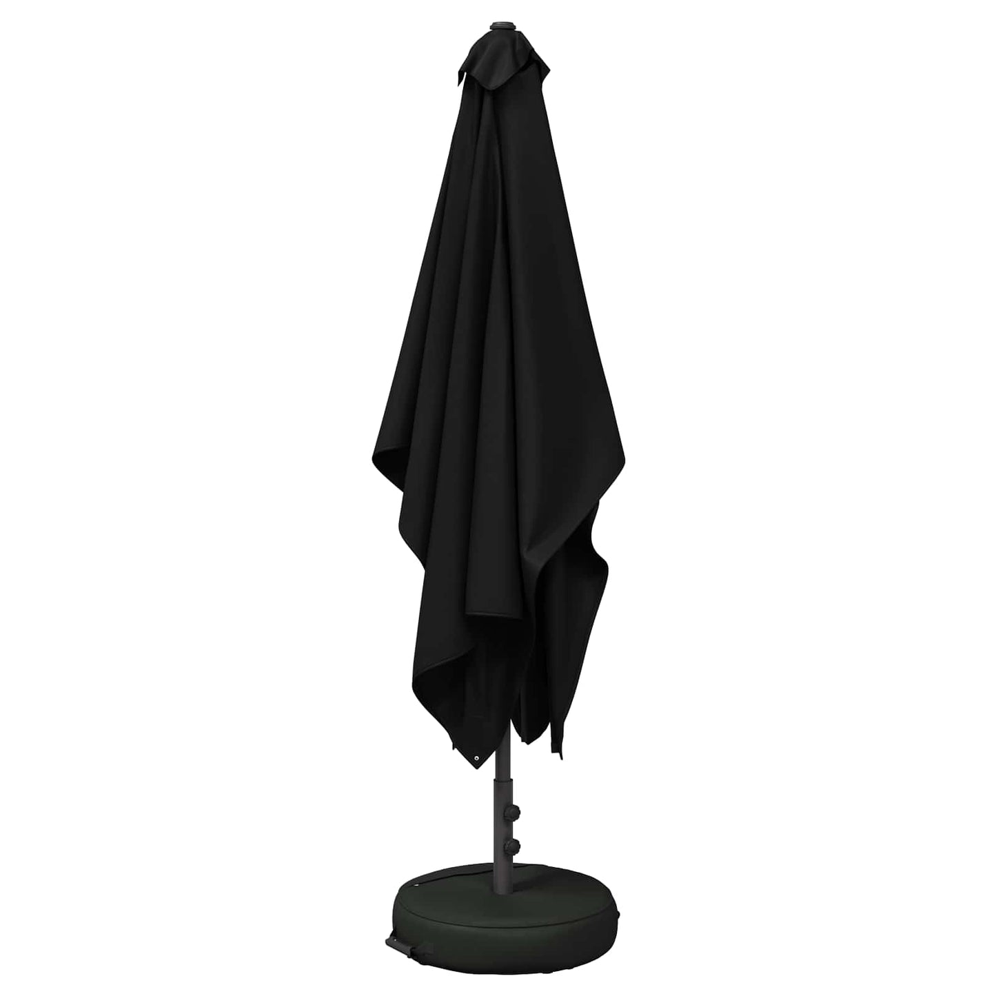 Tuinparasol met Basis 200 x 300 cm Polyester Rechthoekig Zwart is nu te koop bij PeponiXL, paradijselijk wonen!
