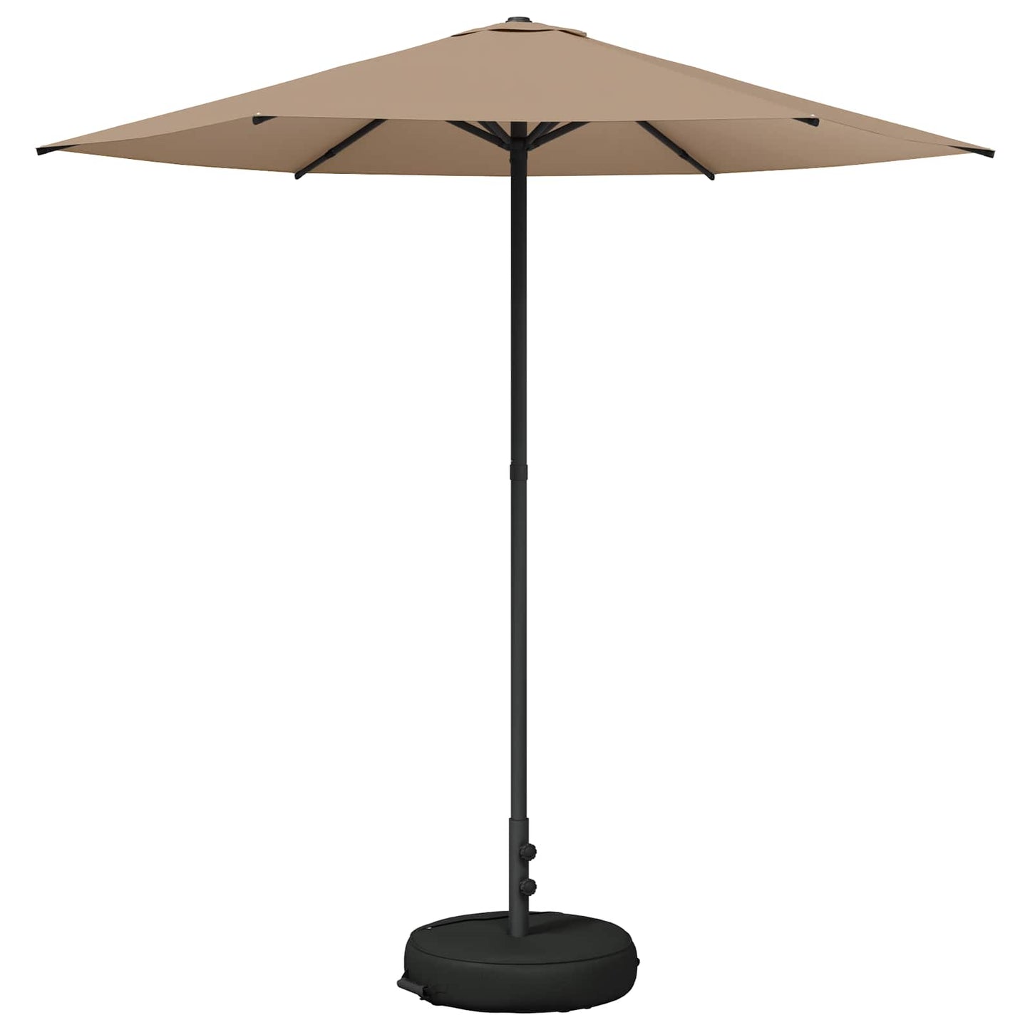 Tuinparasol met Basis 230 x 230 cm Polyester Rechthoekig Taupe is nu te koop bij PeponiXL, paradijselijk wonen!