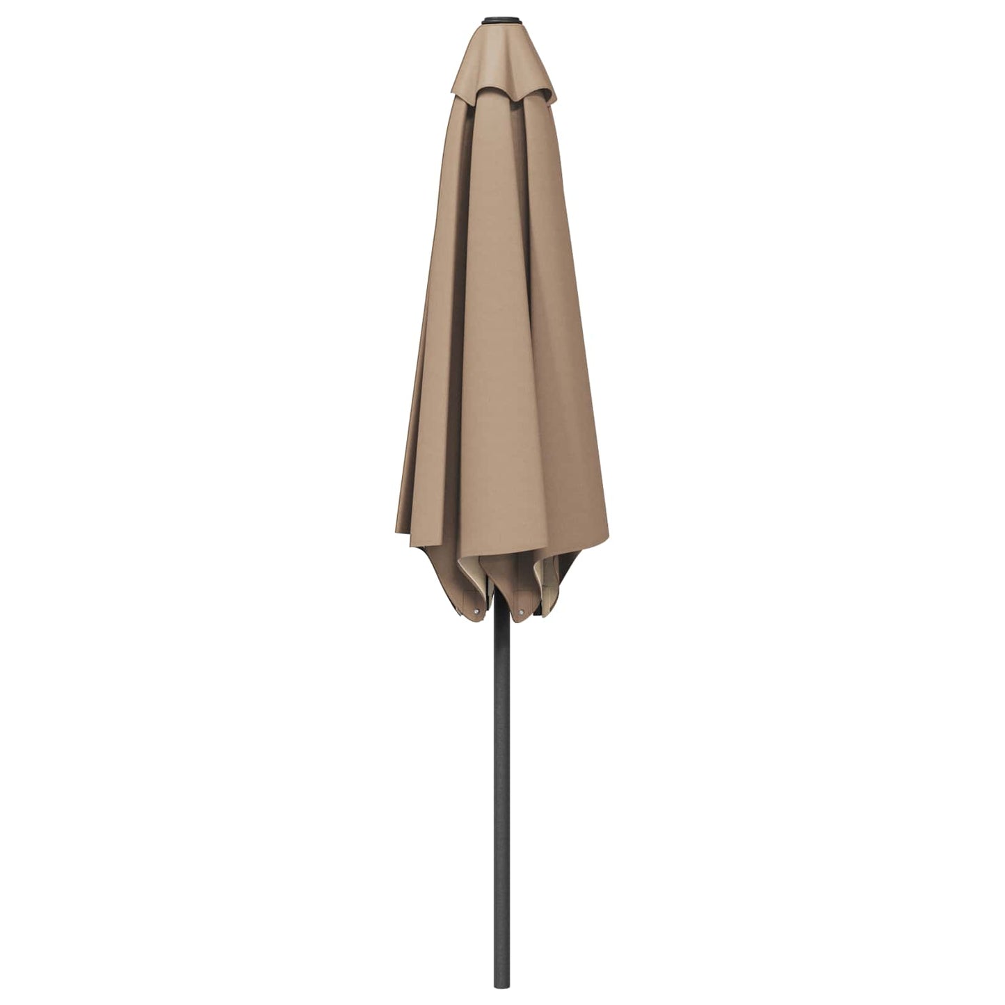 Tuinparasol met Basis 230 x 230 cm Polyester Rechthoekig Taupe is nu te koop bij PeponiXL, paradijselijk wonen!