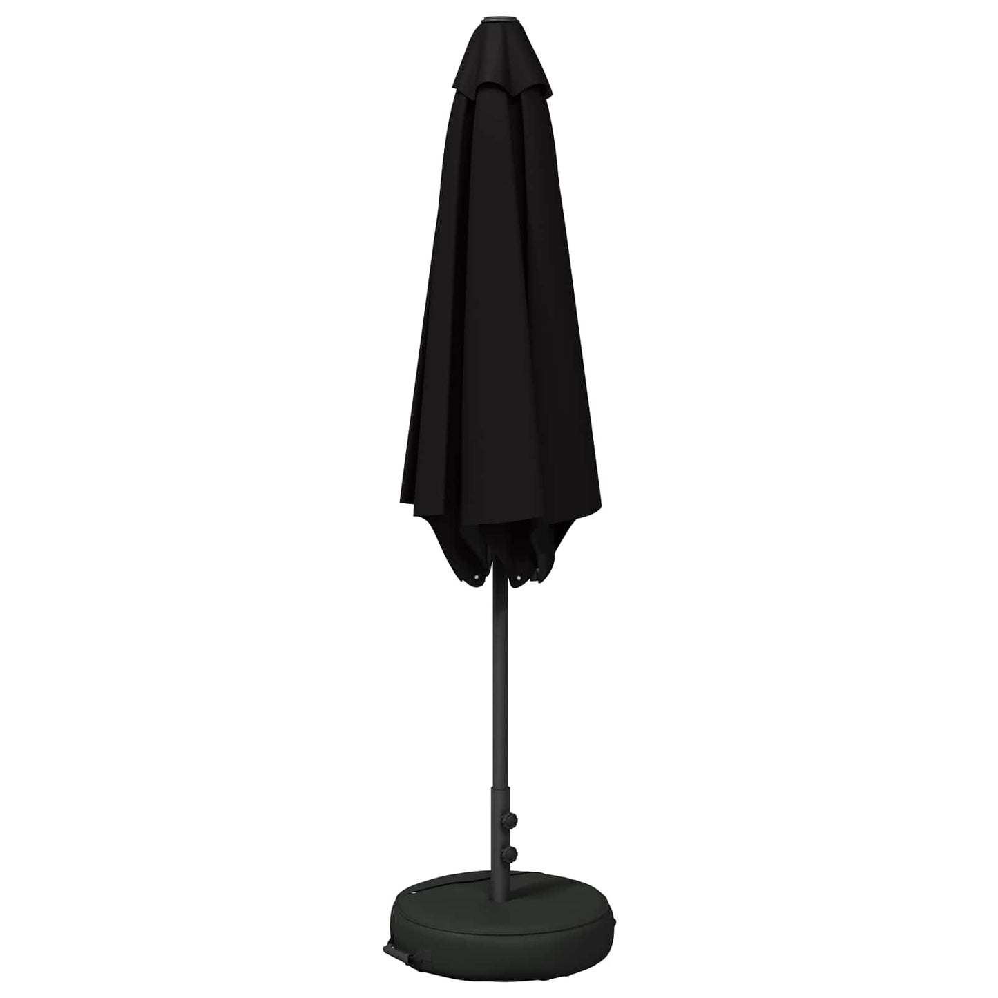 Tuinparasol met Basis 270 x 270 cm Polyester Rechthoekig Zwart is nu te koop bij PeponiXL, paradijselijk wonen!