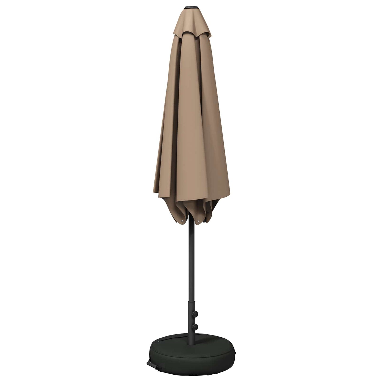 Tuinparasol met Basis 300 x 300 cm Polyester Rechthoekig Taupe is nu te koop bij PeponiXL, paradijselijk wonen!
