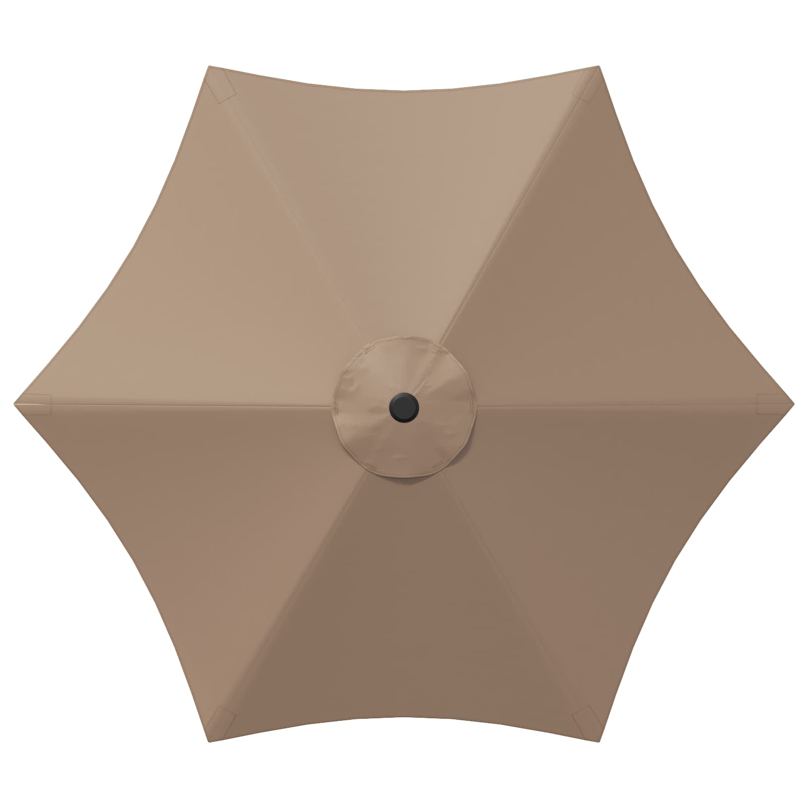 Tuinparasol met Basis 300 x 300 cm Polyester Rechthoekig Taupe is nu te koop bij PeponiXL, paradijselijk wonen!