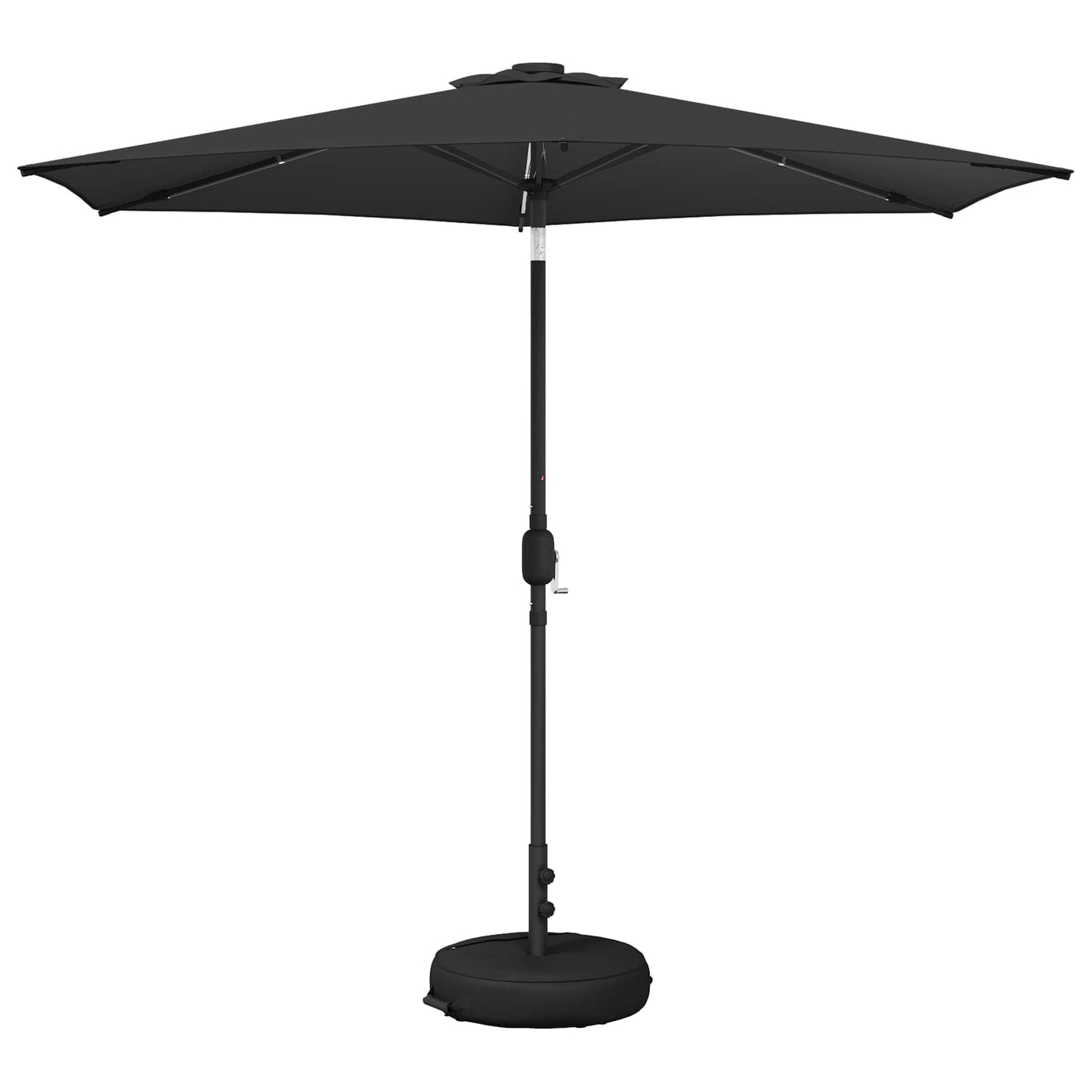 Tuinparasol met LED-lampen en voet 270 x 270 cm Polyester is nu te koop bij PeponiXL, paradijselijk wonen!