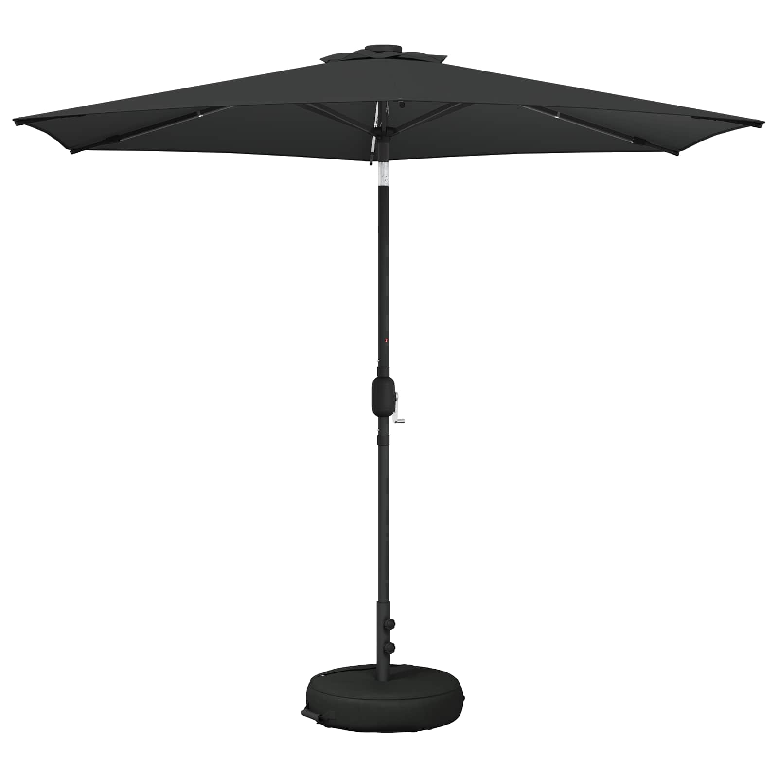 Tuinparasol met LED-lampen en voet 270 x 270 cm Polyester is nu te koop bij PeponiXL, paradijselijk wonen!