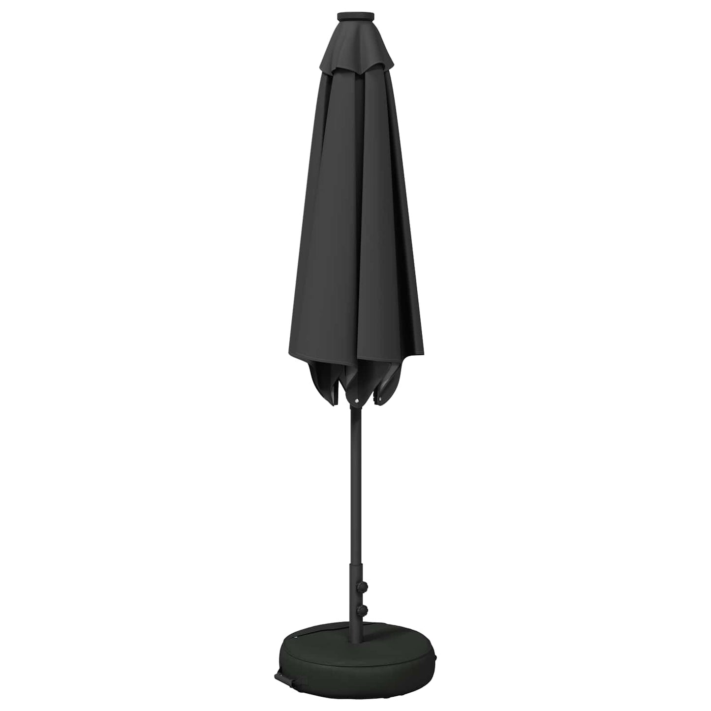 Tuinparasol met LED-lampen en voet 270 x 270 cm Polyester is nu te koop bij PeponiXL, paradijselijk wonen!