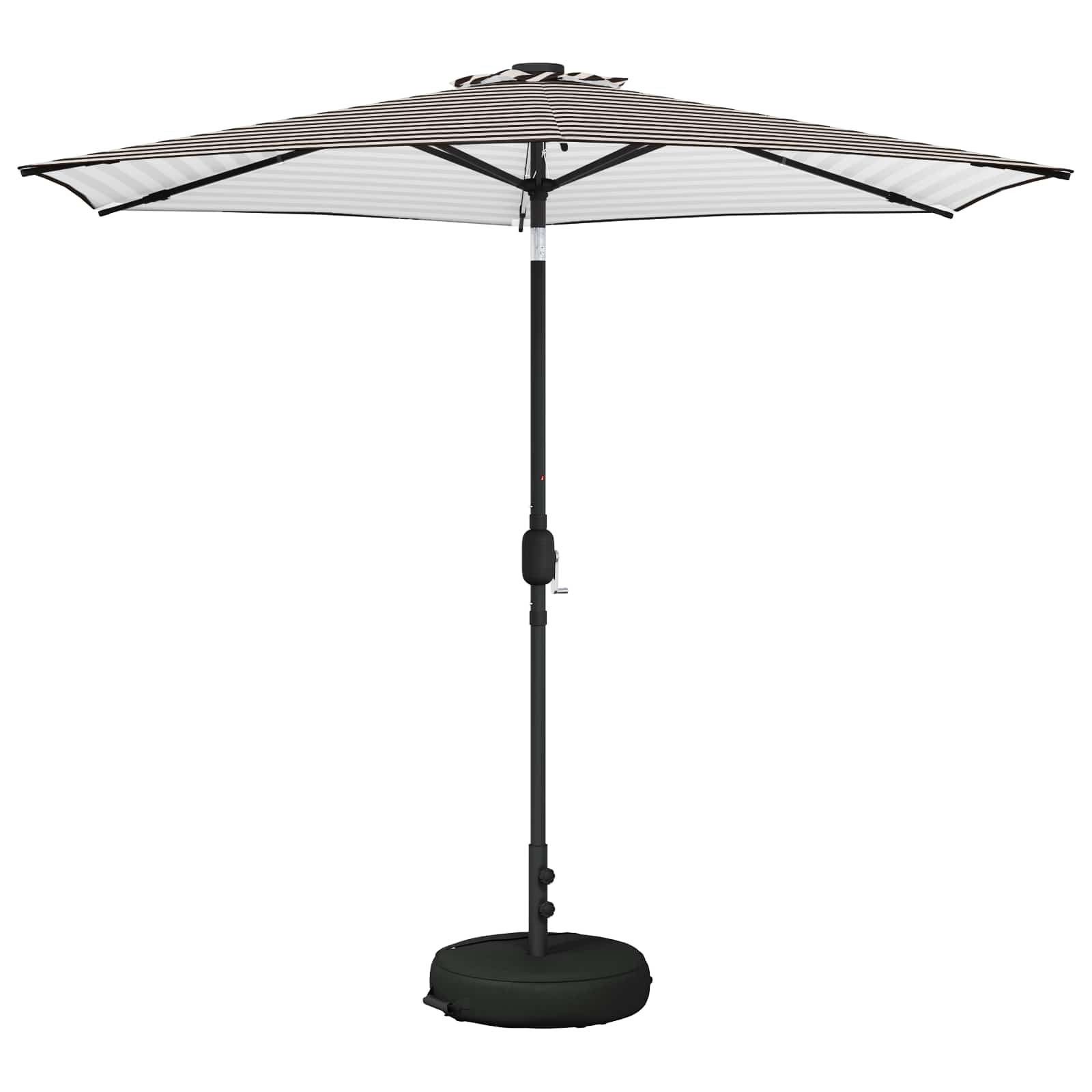 Tuinparasol met LED-lampen en voet 270 x 270 cm Polyester is nu te koop bij PeponiXL, paradijselijk wonen!
