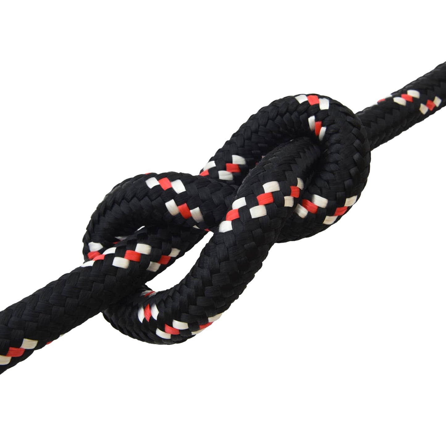Boottouw 4 mm 10 m Zwart en Rood is nu te koop bij PeponiXL, paradijselijk wonen!