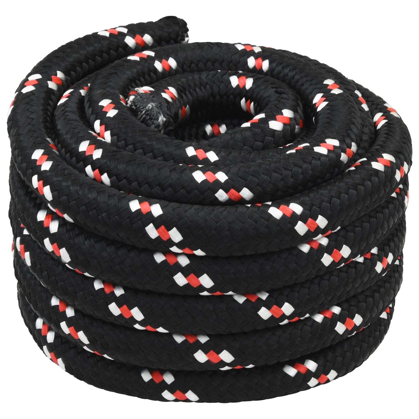 Boottouw 4 mm 10 m Zwart en Rood is nu te koop bij PeponiXL, paradijselijk wonen!