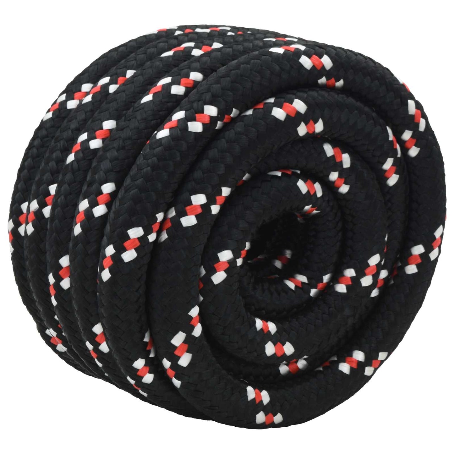 Boottouw 4 mm 10 m Zwart en Rood is nu te koop bij PeponiXL, paradijselijk wonen!